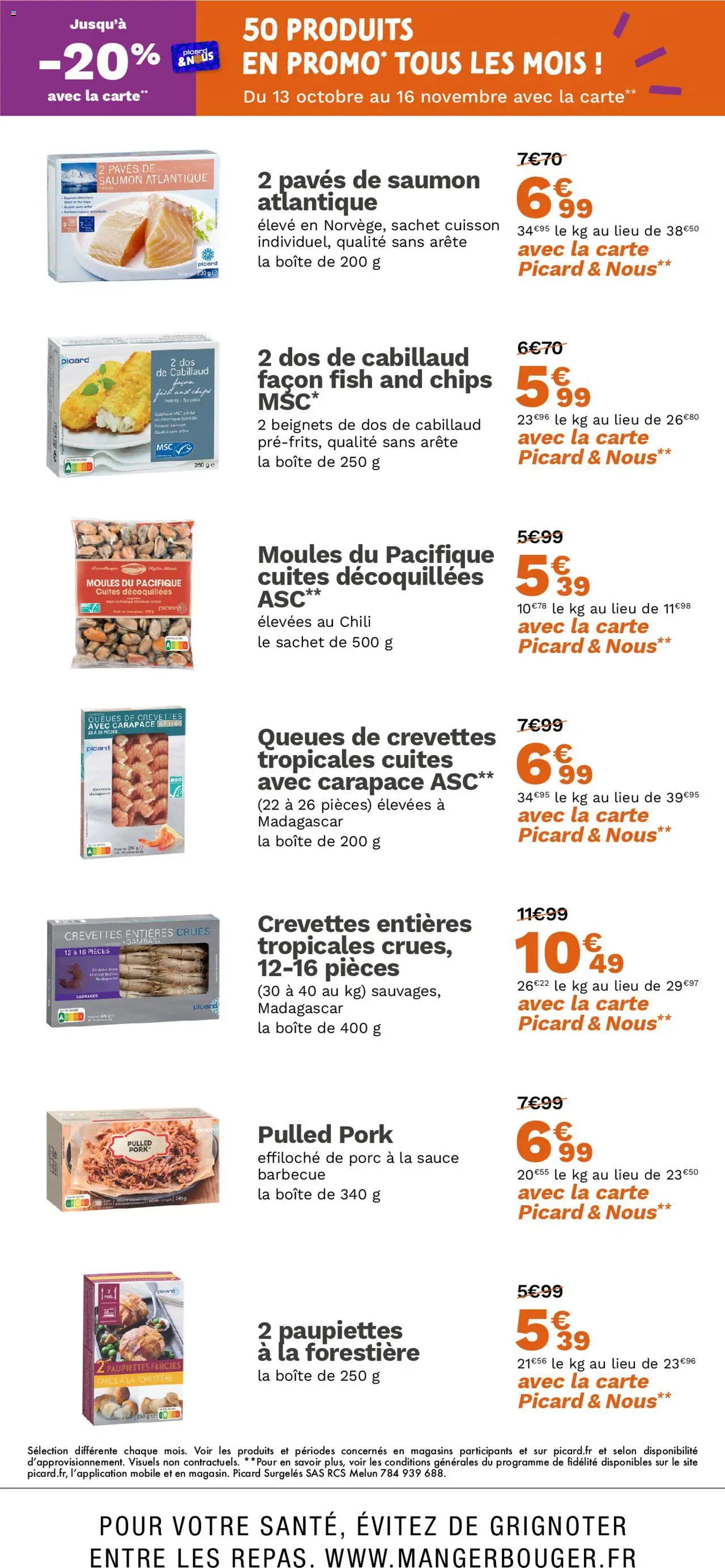 {H1} | Page: 8 | Produits: Barbecue, Dos de cabillaud, Porc, Chips