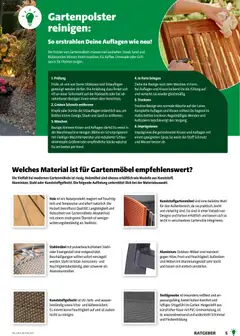Hagebau Gartenmöbelsortiment ab 02.03.2026 gültig | Seite: 5 | Produkte: Grill, Kissen, Waschmaschine, Wasser