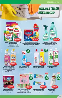 Reál akciós újság - amely érvényes a következő dátumtól: 04.03.2026 | Oldal: 21 | Termékek: Somat, Felmosófej, Mosópor, Mosogatógép kapszula