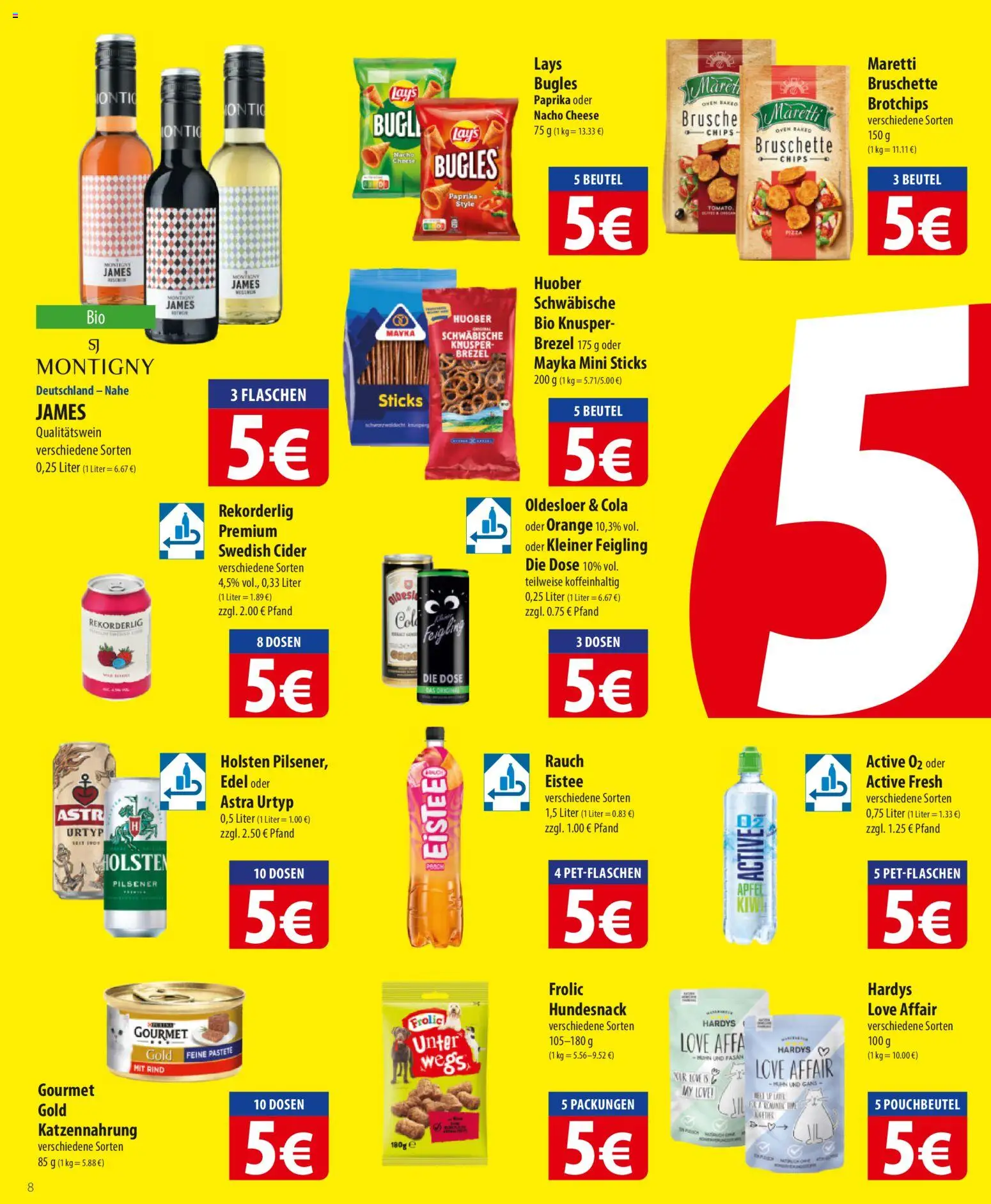 Famila Prospekt 	 – gültig ab 05.01.2026 | Seite: 8 | Produkte: Cola, Kleiner feigling, Holsten, Paprika