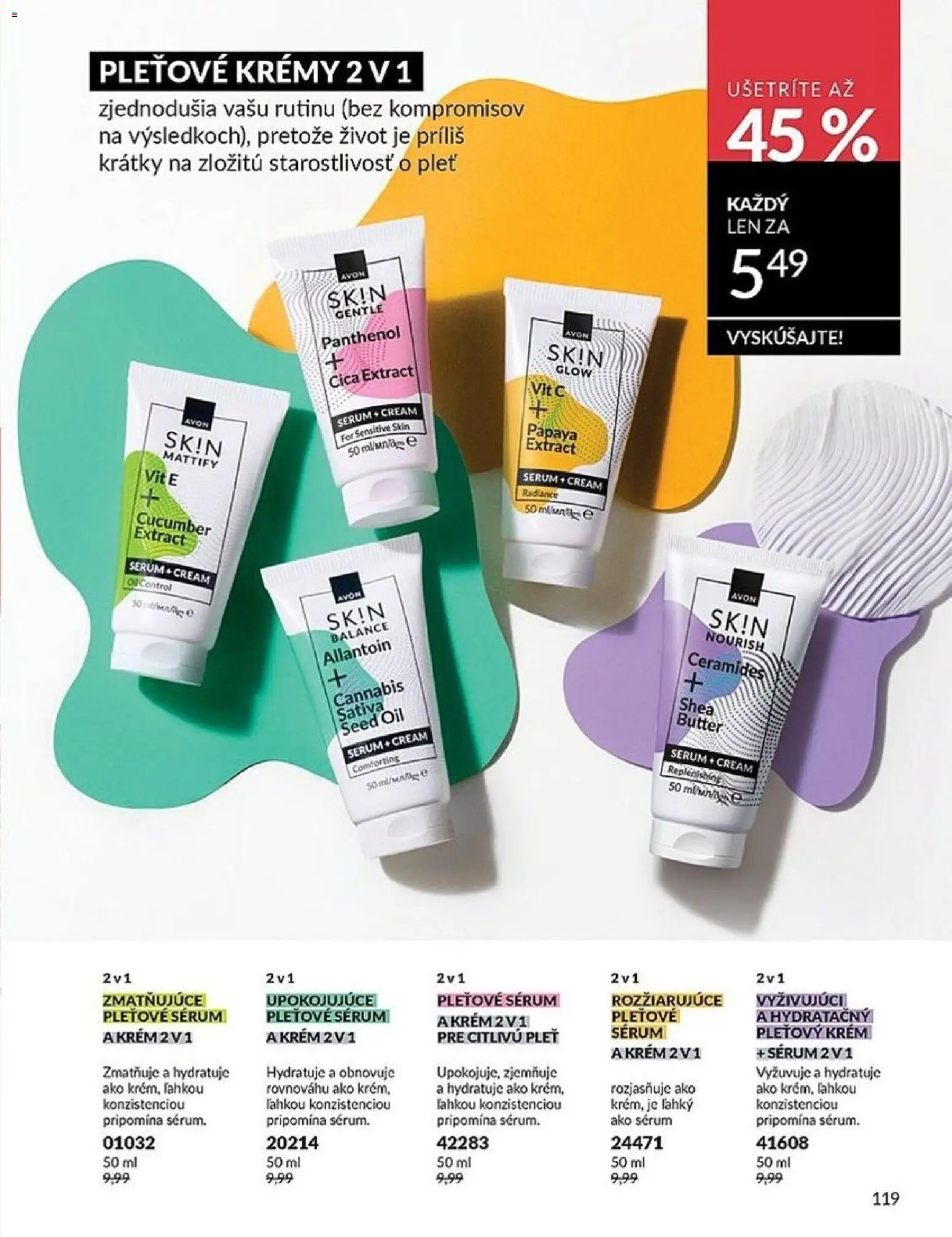 Nové Avon akcie – leták je platný od 01.03.2026 | Strana: 119 | Produkty: Krém