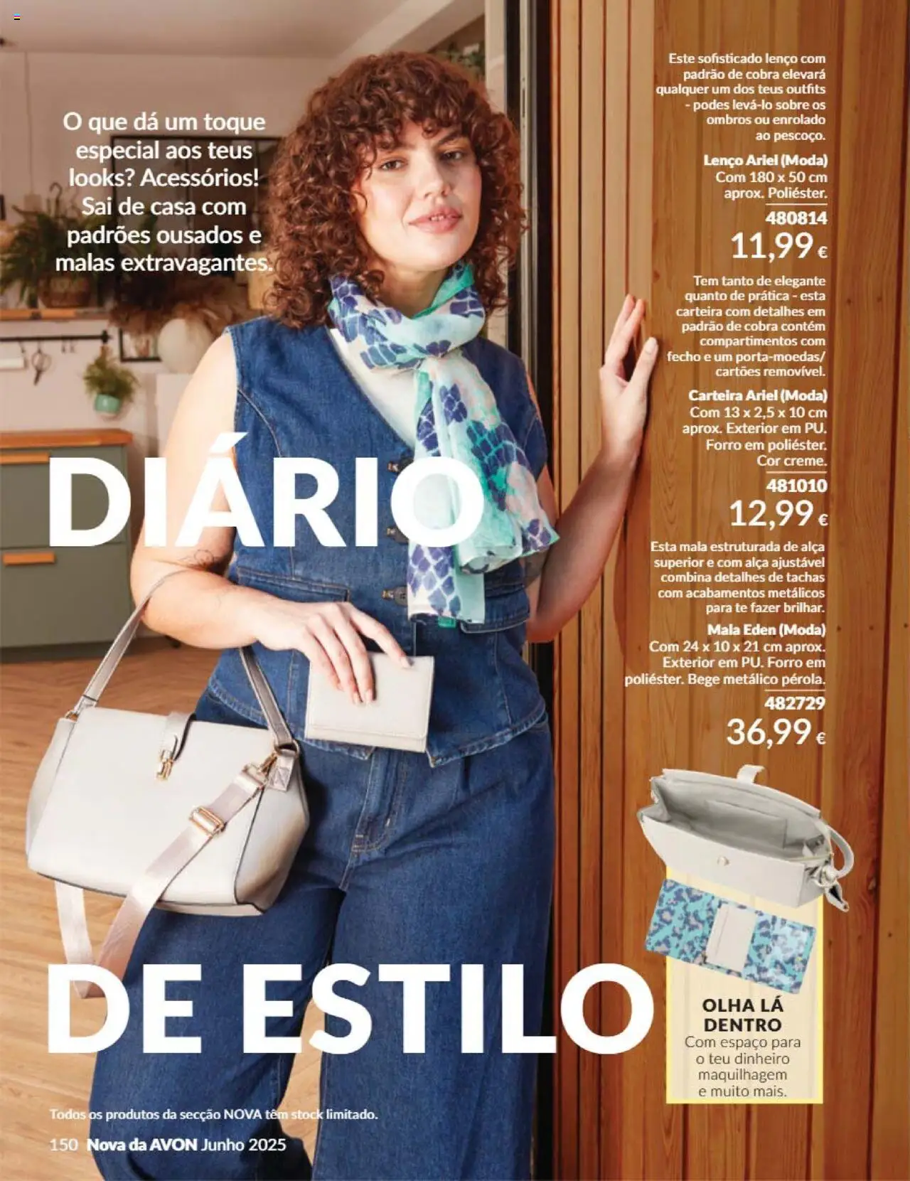 Catálogo Avon Campanha 6 │ válido de 01.06.2025 | Página: 150 | Produtos: Carteira, Maquilhagem, Lenço