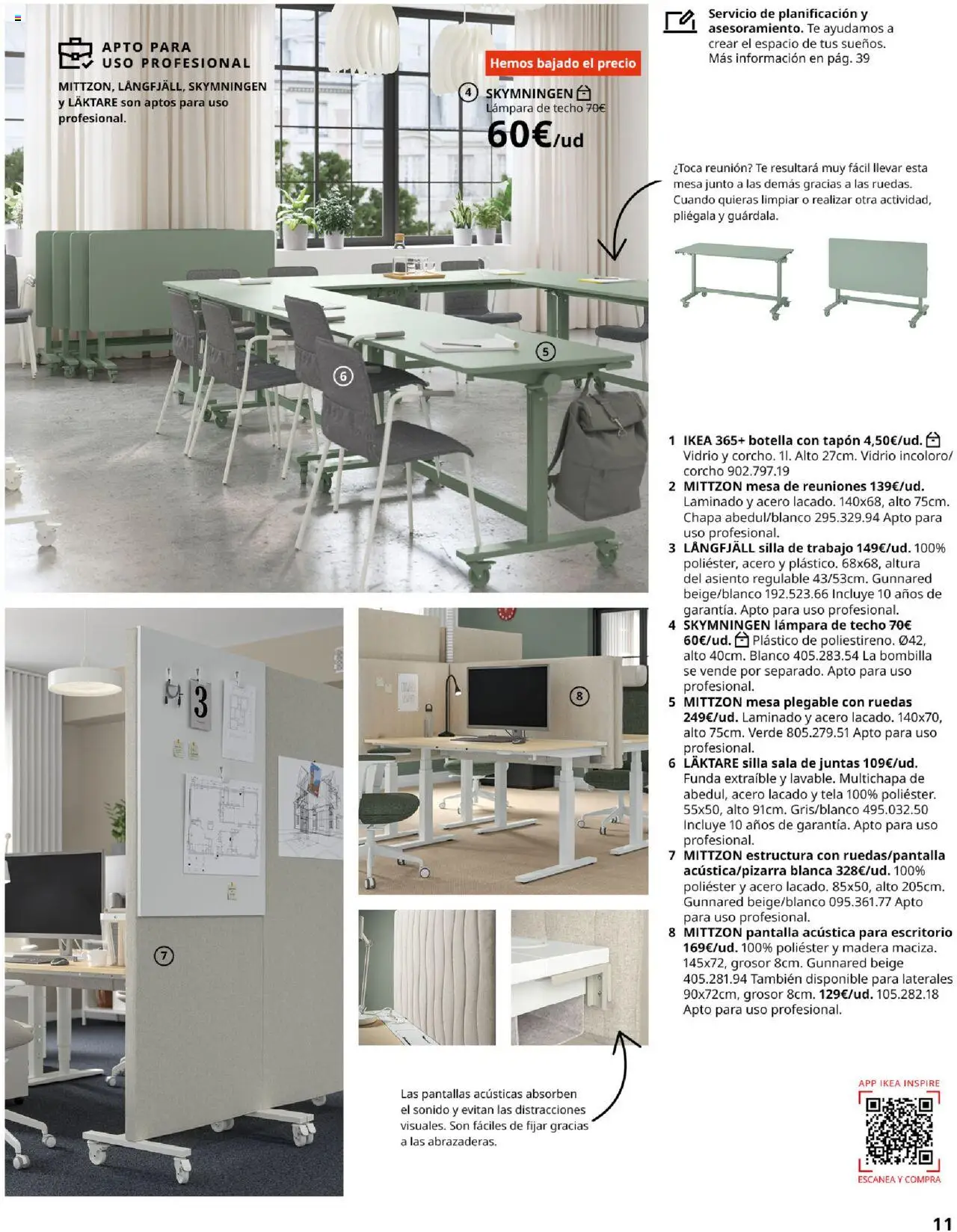 Catálogo IKEA para tu negocio │ válido desde el 04.02.2025 | Página: 11 | Productos: Funda, Bombilla, Mesa, Lámpara