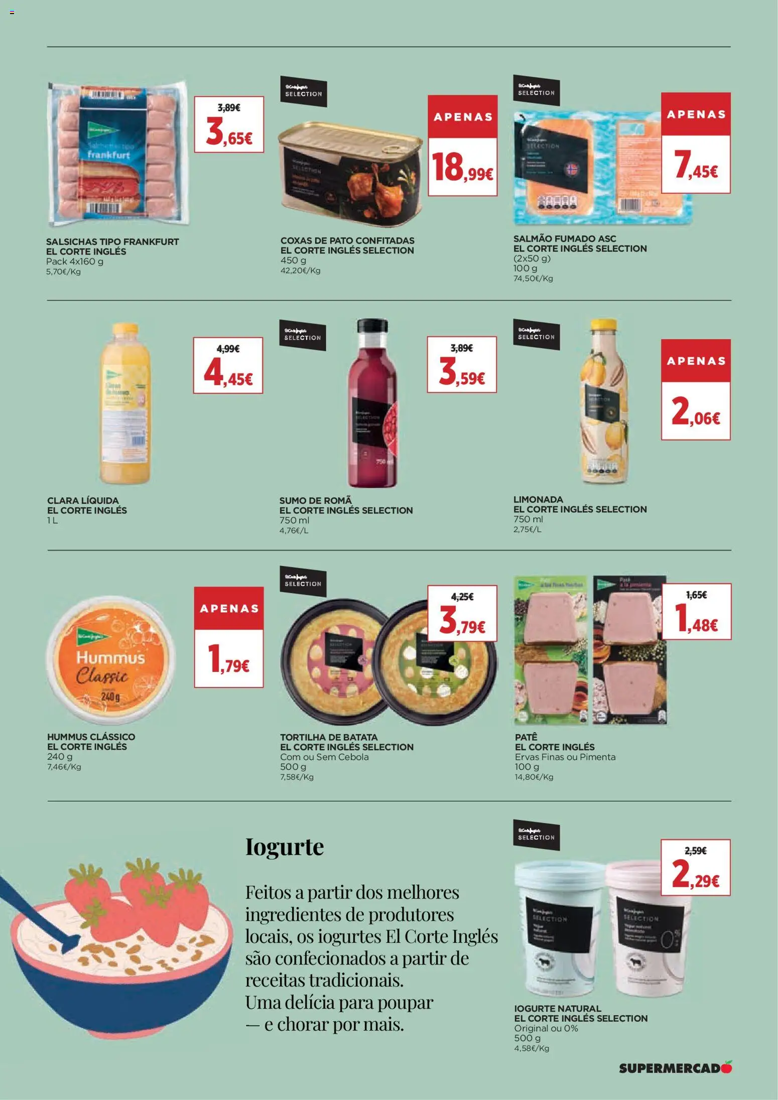 El Corte Ingles folheto │ válido de 30.01.2026 | Página: 5 | Produtos: Batata, Iogurtes, Cebola, Sumo
