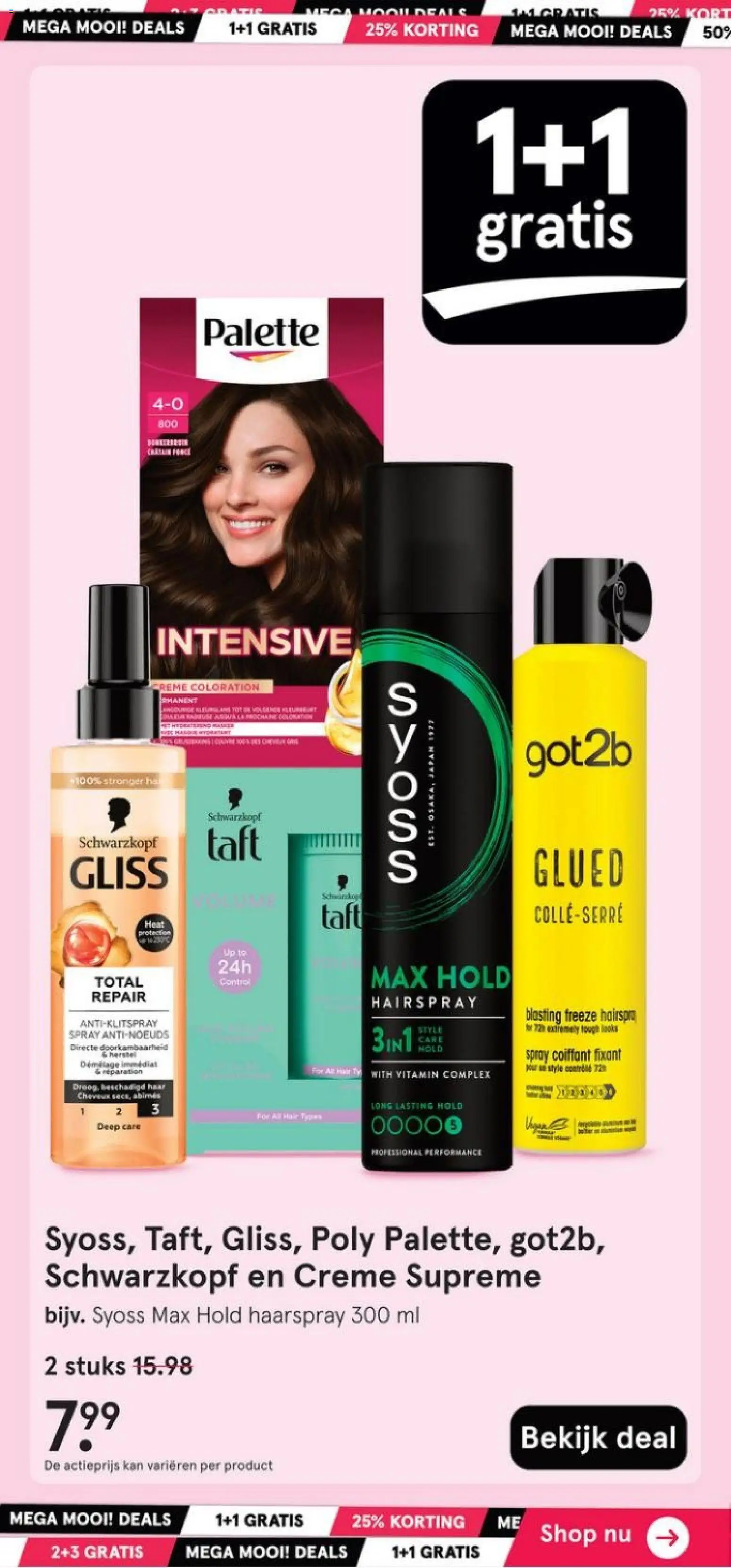 {H1} | Pagina: 4 | Producten: Kan, Haarspray, Crème