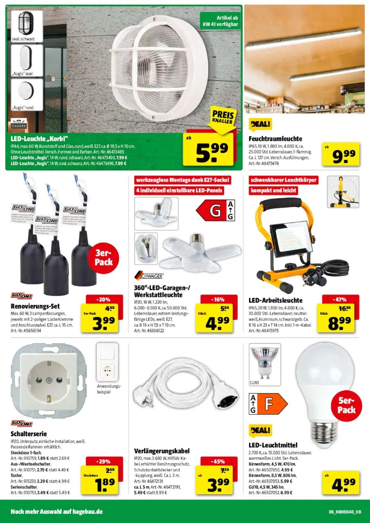 Hagebau Prospekt Leese – gültig ab 27.09.2025 | Seite: 6 | Produkte: Steckdose
