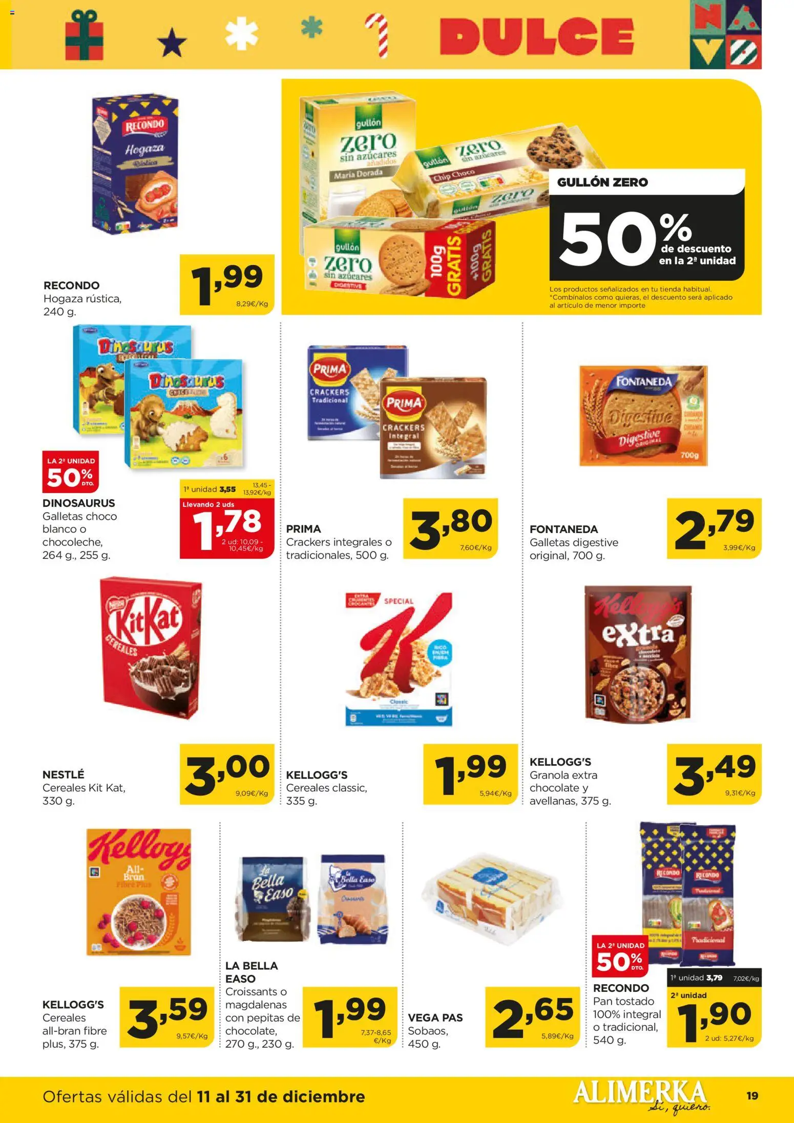 Alimerka folleto Castilla y León │ válido desde el 11.12.2025 | Página: 21 | Productos: Pan, Cereales, Galletas, Magdalenas