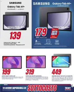 Anteprima del volantino Trony Sottocosto Cagliari catalogo valido a partire dal 13.12.2025 | Pagina: 17 | Prodotti: Samsung Galaxy, Tablet, Fotocamera, Samsung