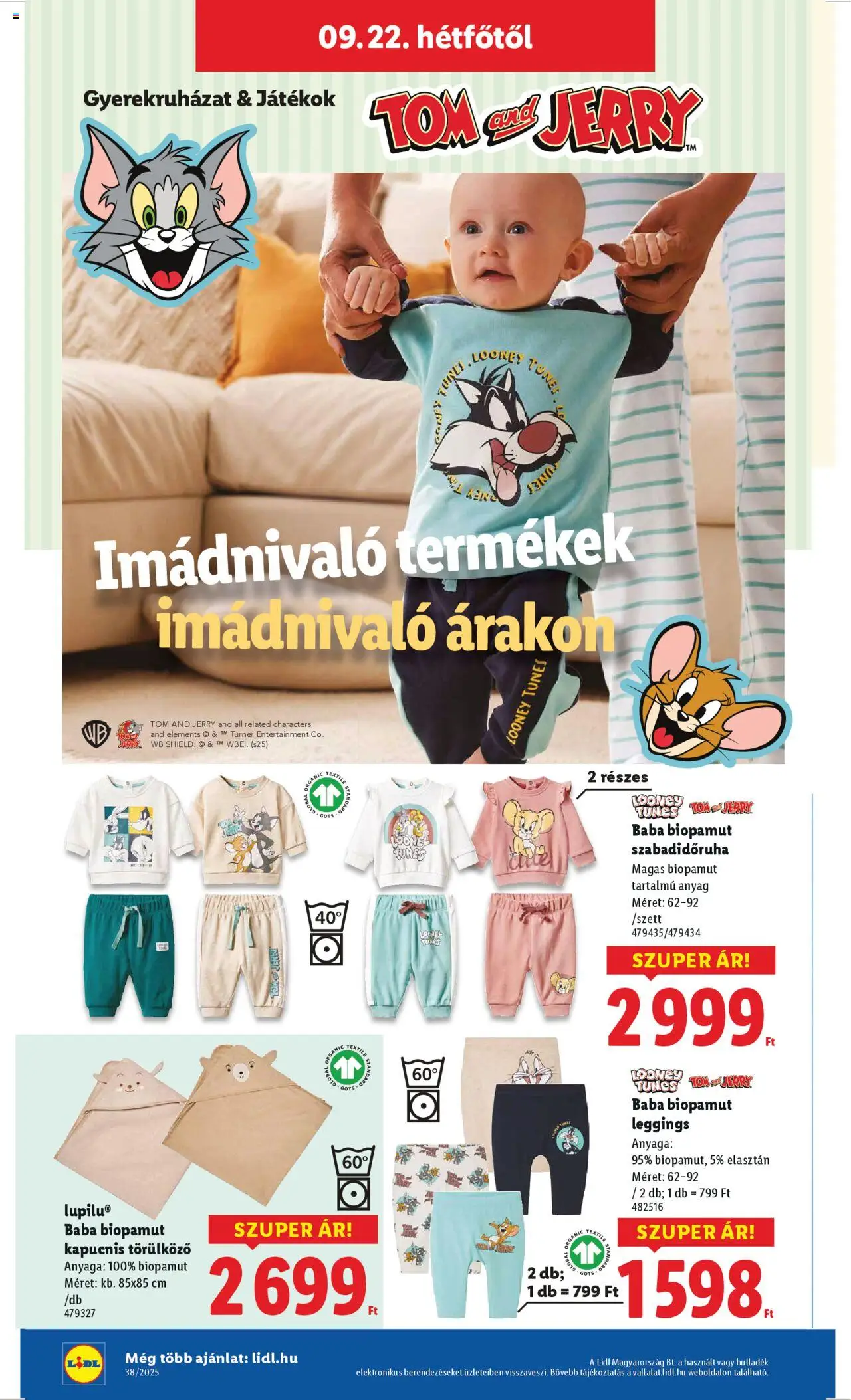 Lidl akciós ujság - amely érvényes a következő dátumtól: 18.09.2025 | Oldal: 18 | Termékek: Szabadidőruha, Játékok, Leggings