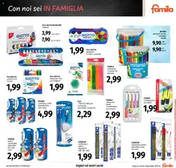 Volantino Famila del 04.09.2025 | Pagina: 29 | Prodotti: Pennello, Temperino, Pennarelli, Penne