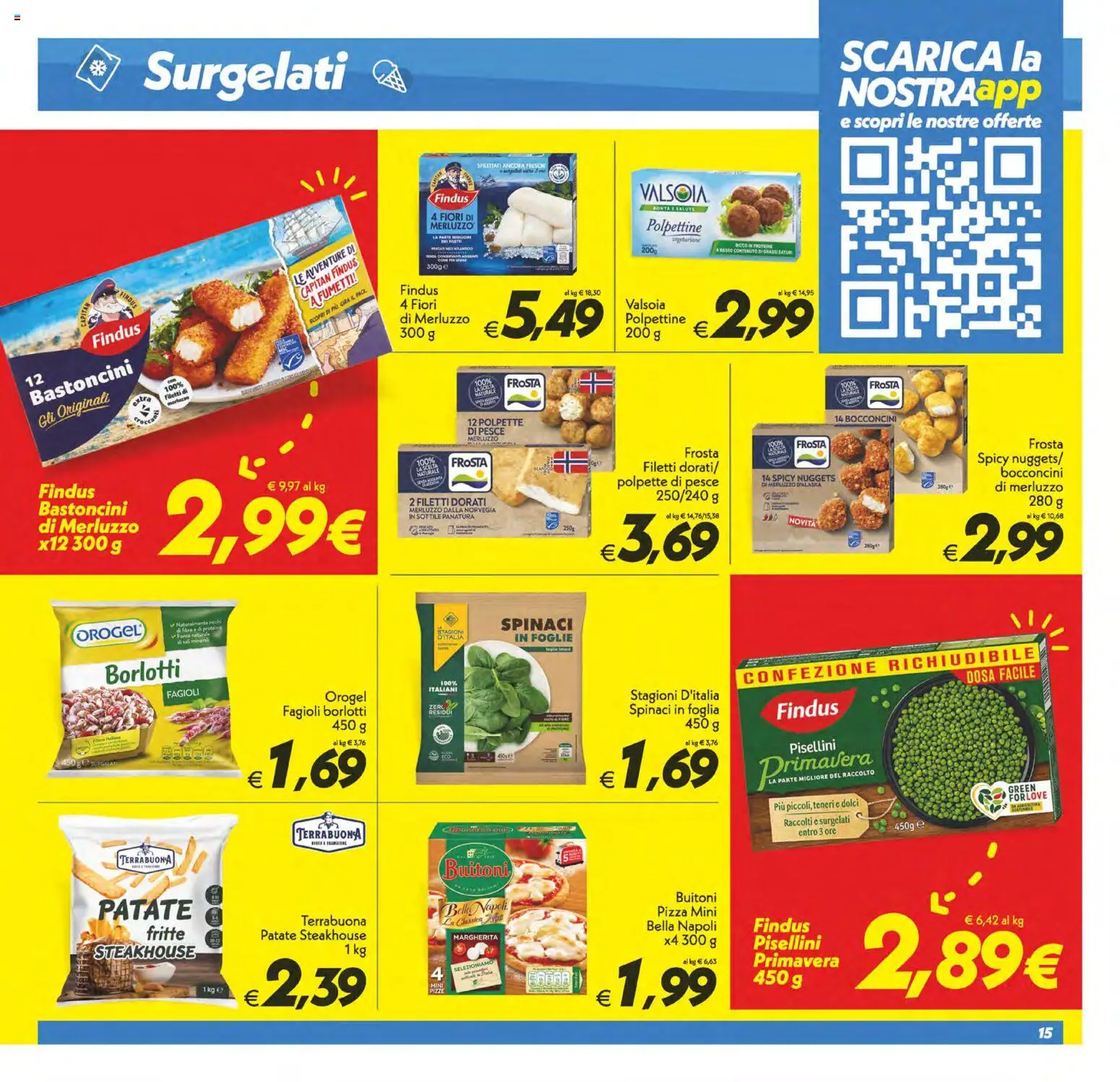 Volantino SuperConveniente del 23.01.2026 | Pagina: 15 | Prodotti: Pizza, Merluzzo, The, Polpette