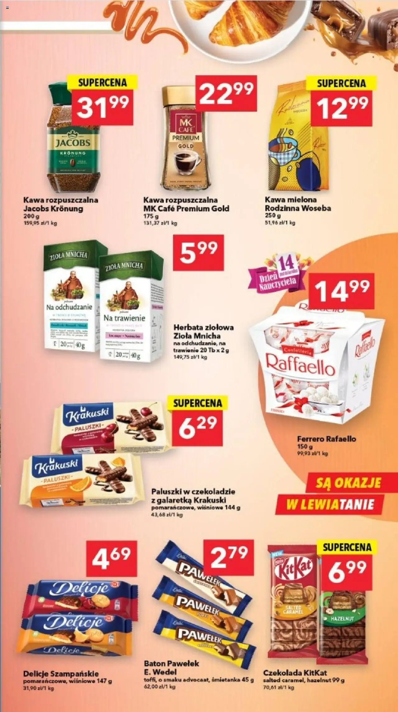 Lewiatan gazetka - Lublin od 09.10.2025 | Strona: 5 | Produkty: Paluszki, Kawa, Czekolada, Herbata