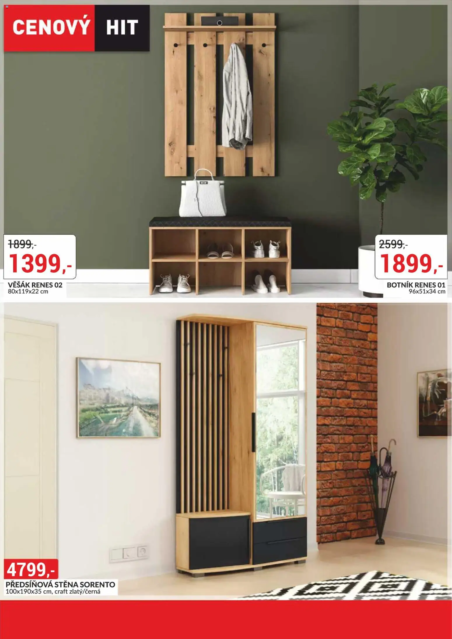 BAUMAX leták - Bydlení na míru podle vašeho stylu od 01.02.2026 | Strana: 64 | Produkty: Předsíňová stěna, Botník, Věšák