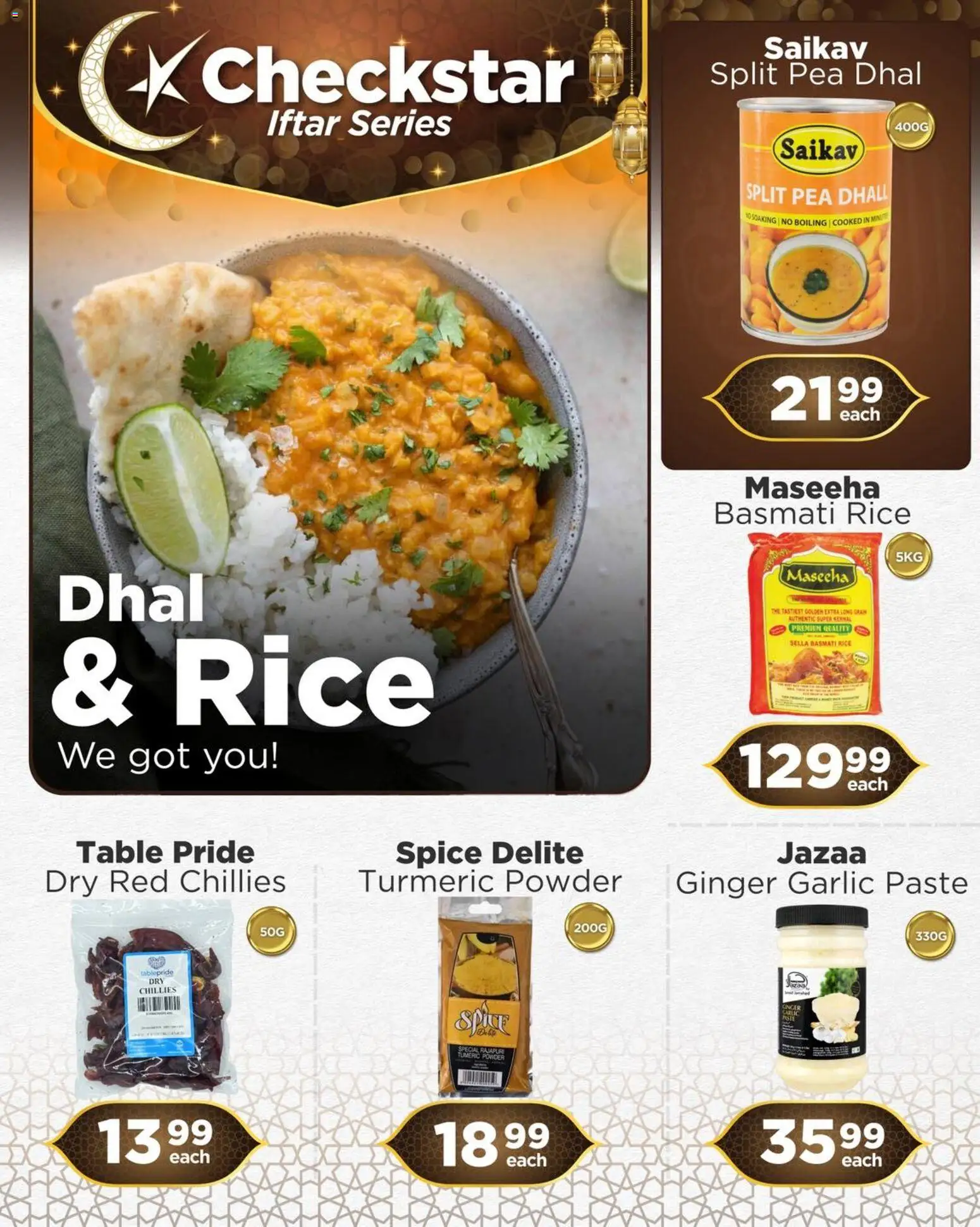 New Check Star catalogue – valid from 09.03.2026 | Page: 1 | Products: Table, Rice, Garlic, Pea