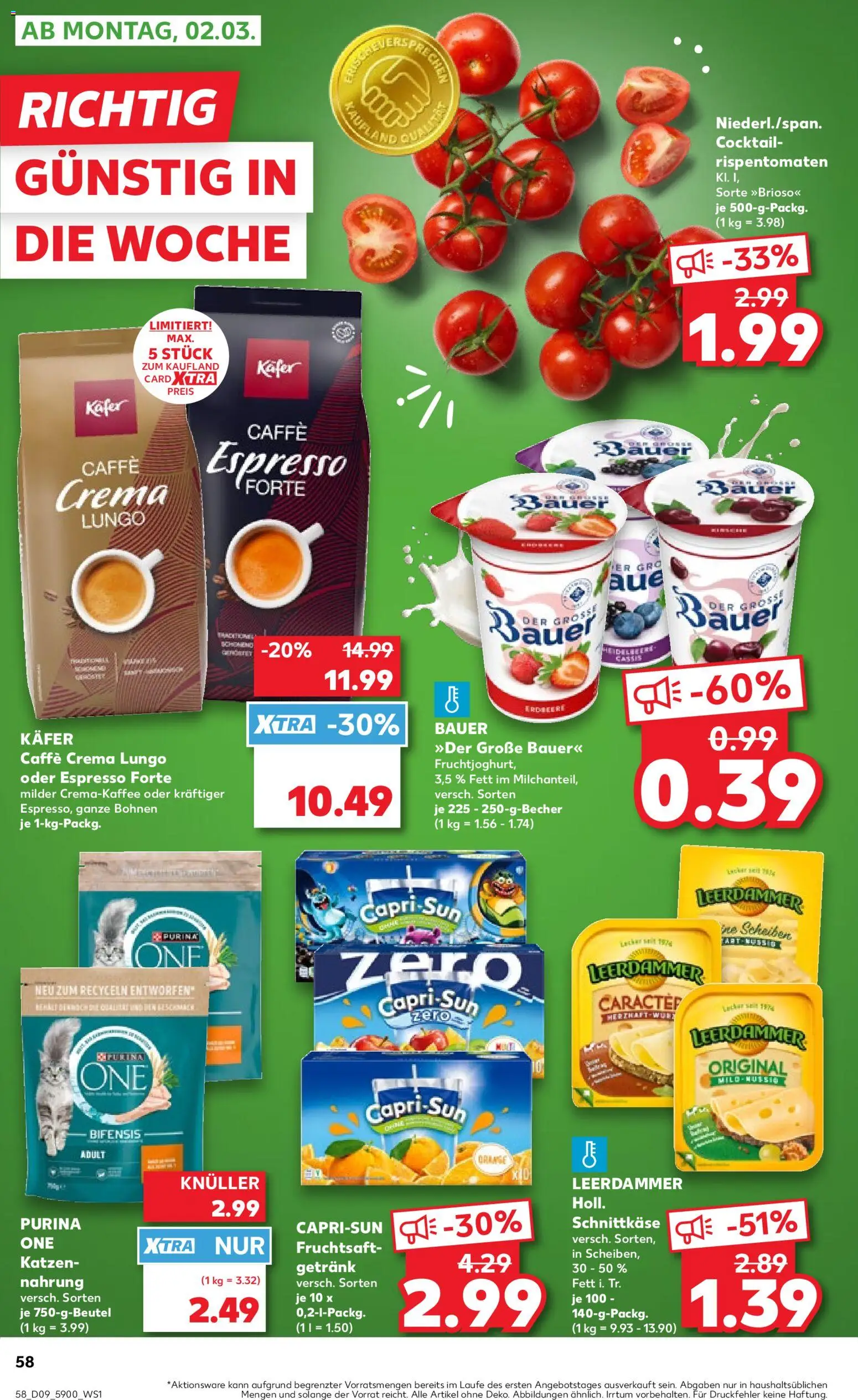 Kaufland prospekt Berlin	 – gültig ab 26.02.2026 | Seite: 58 | Produkte: Purina one, Capri sun, Leerdammer, Fruchtsaft