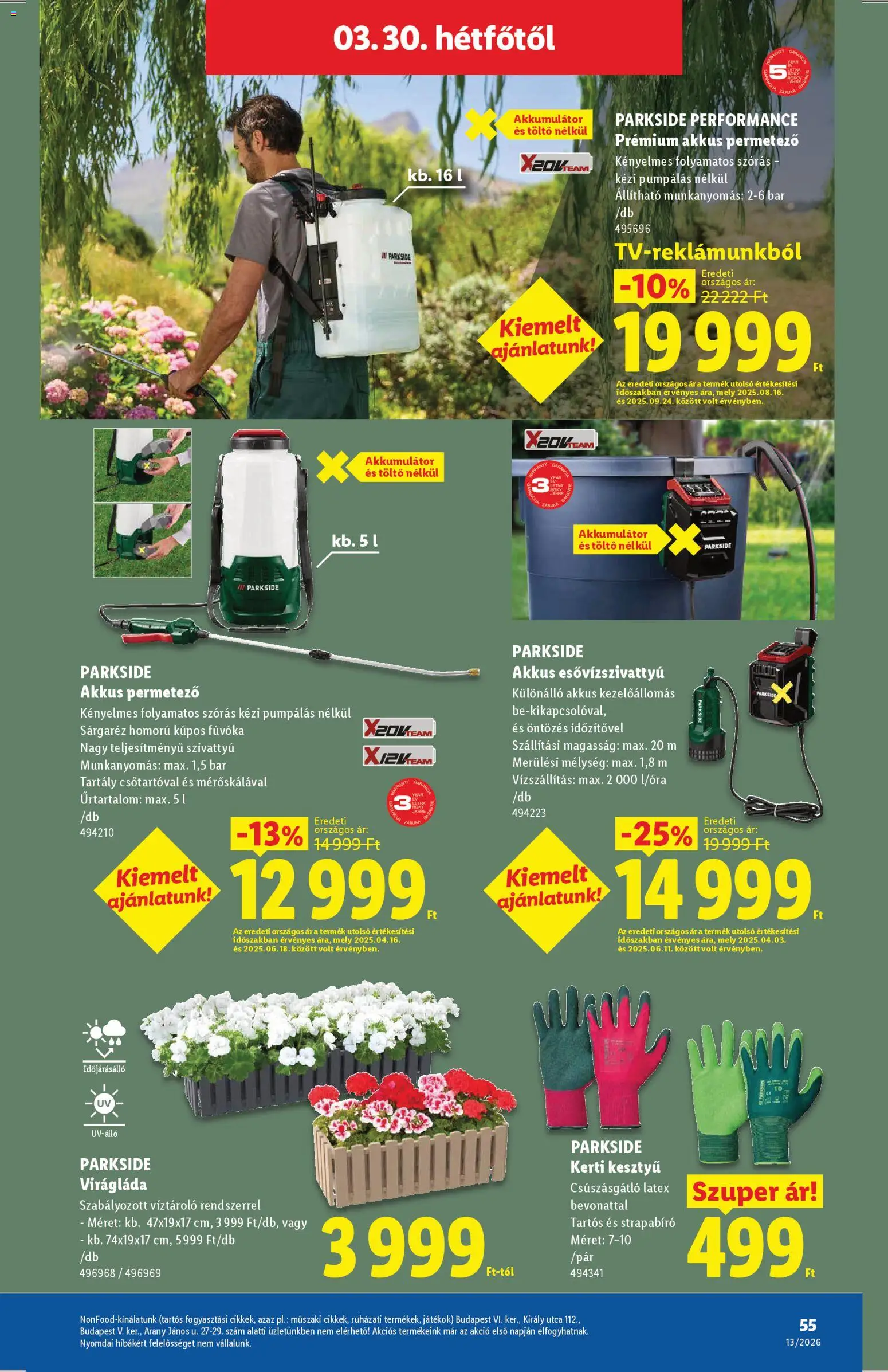 Lidl akciós ujság - amely érvényes a következő dátumtól: 26.03.2026 | Oldal: 55