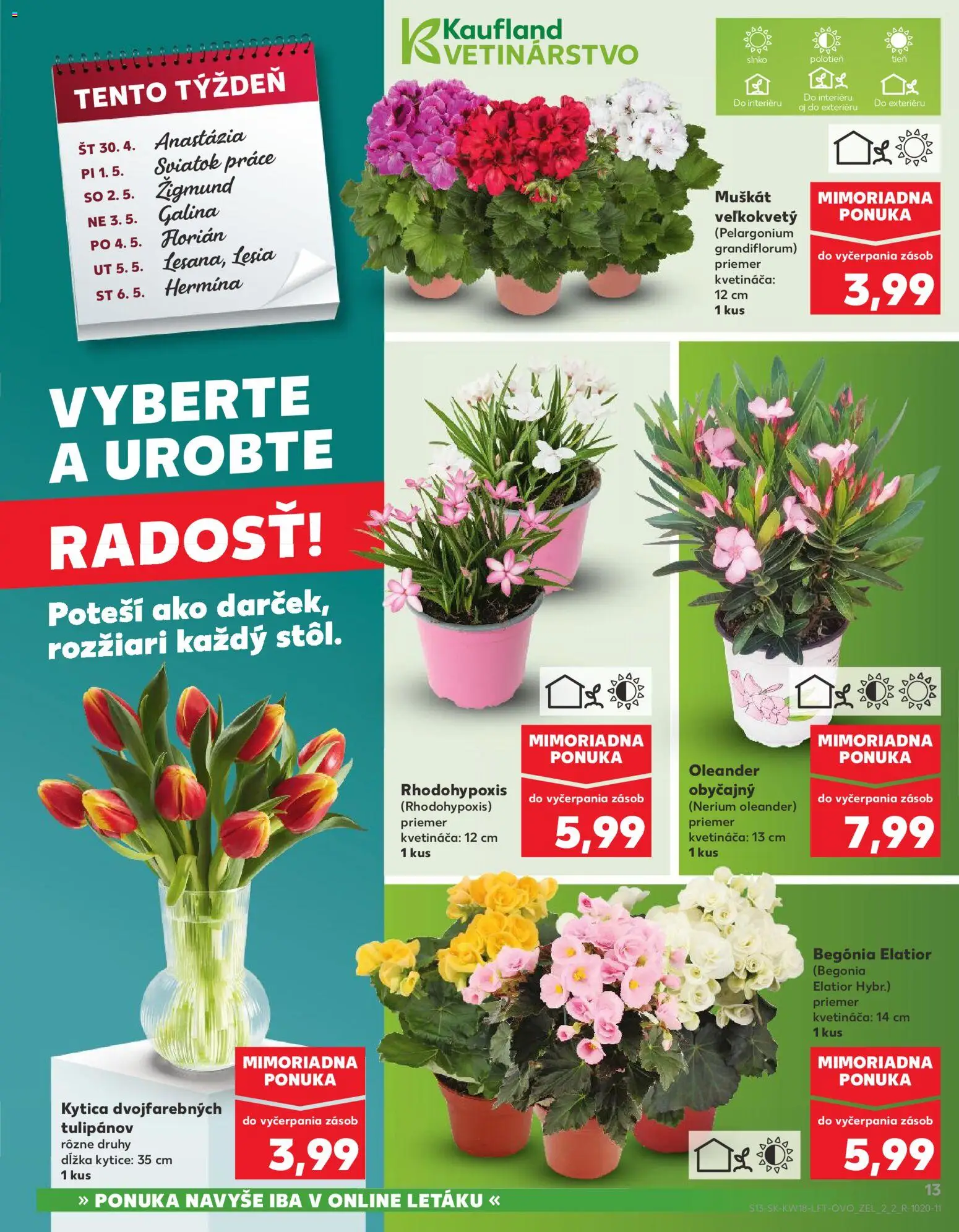 Kaufland SK akciós ujság - amely érvényes a következő dátumtól: 30.04.2026 | Oldal: 13 | Termékek: Só
