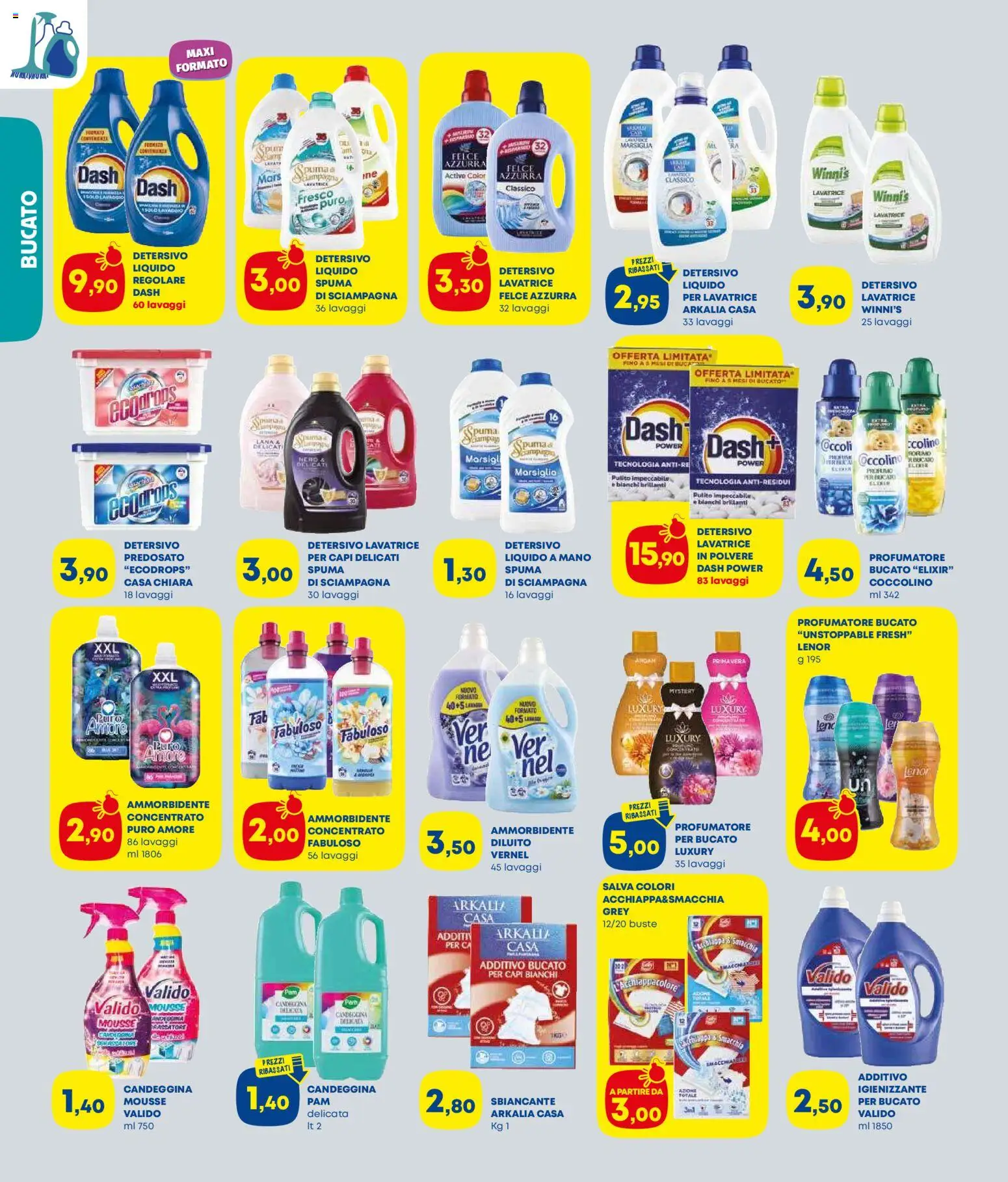 Volantino Panorama del 04.12.2025 | Pagina: 6 | Prodotti: Ammorbidente, Candeggina, Lavatrice