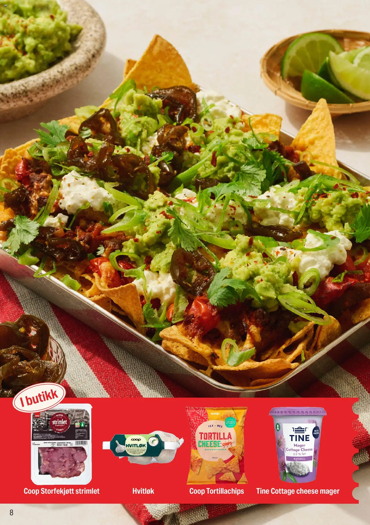 {H1} | Side: 8 | Produkter: Cottage cheese, Jabolčni kis, Lumini decorative, Hvitløk