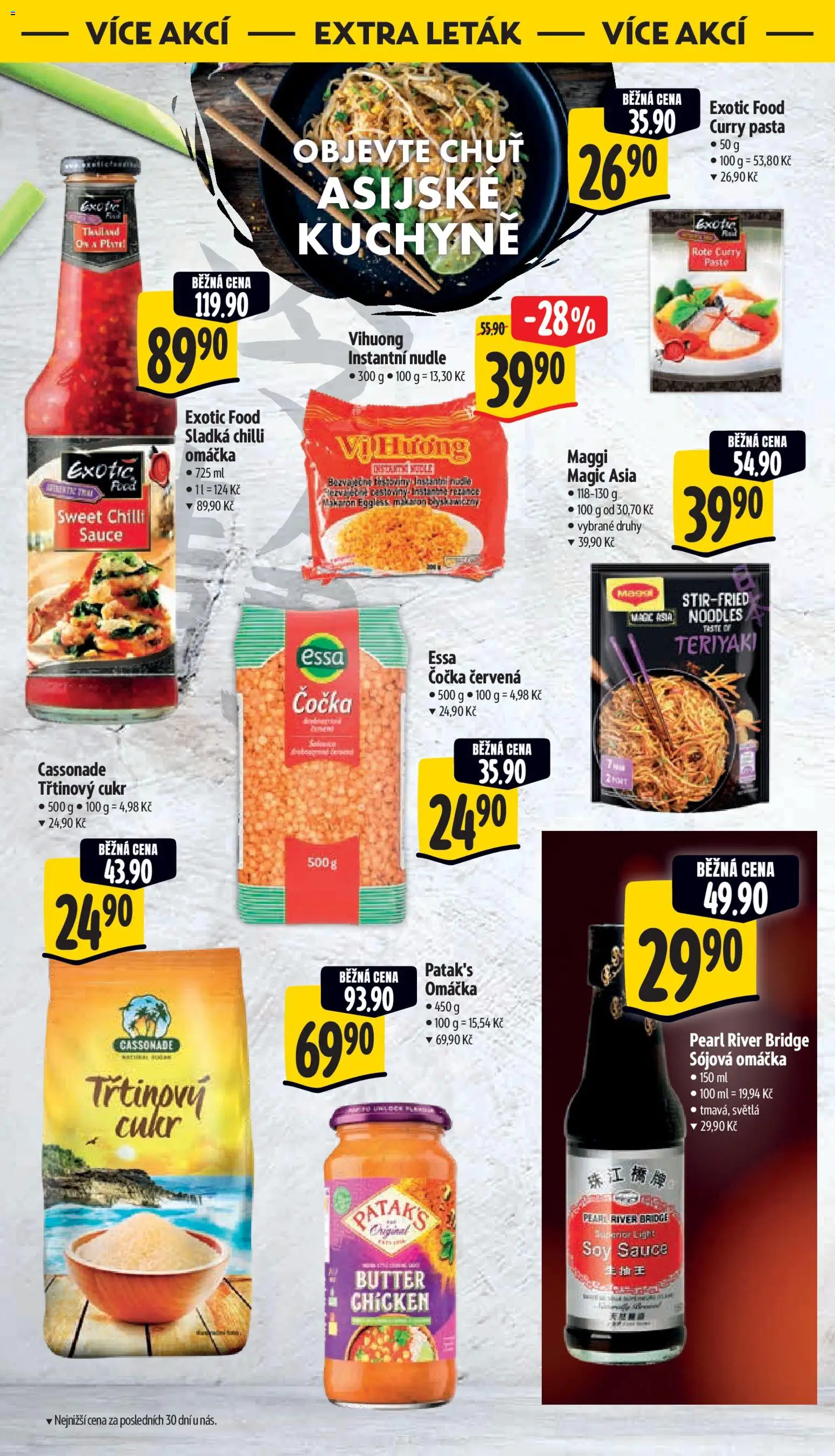 Albert leták - Supermarket od 04.03.2026 | Strana: 45 | Produkty: Sójová omáčka, Cukr, Nudle, Kuchyně