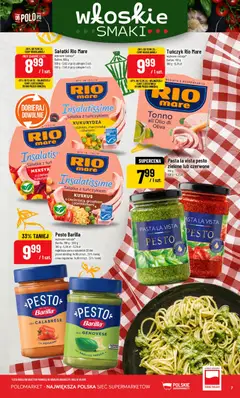 Pogląd oferty "POLOmarket Gazetka - Włochy" - ważna od 11.02.2026 | Strona: 7 | Produkty: Kukurydza, Pesto, Sałatka z tuńczykiem, Tuńczyk rio mare
