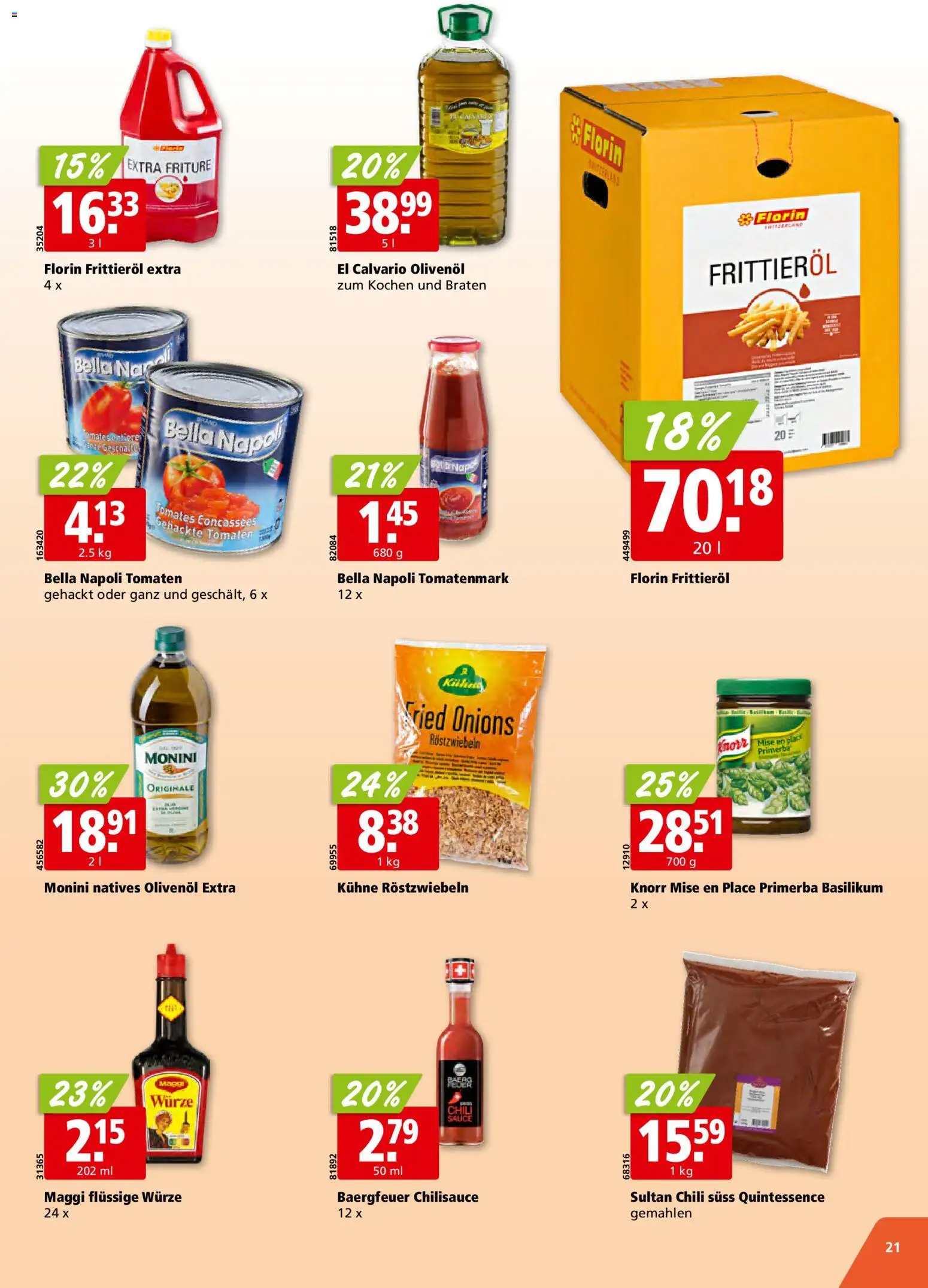 Aligro Aktionen Schlieren, Gossau SG, Frauenfeld, Rapperswil-Jona, Sargans, Bern, Brüttisellen, Pratteln, Emmen, Spreitenbach – gültig ab 02.02.2026 | Seite: 21 | Produkte: Tomaten, Chili