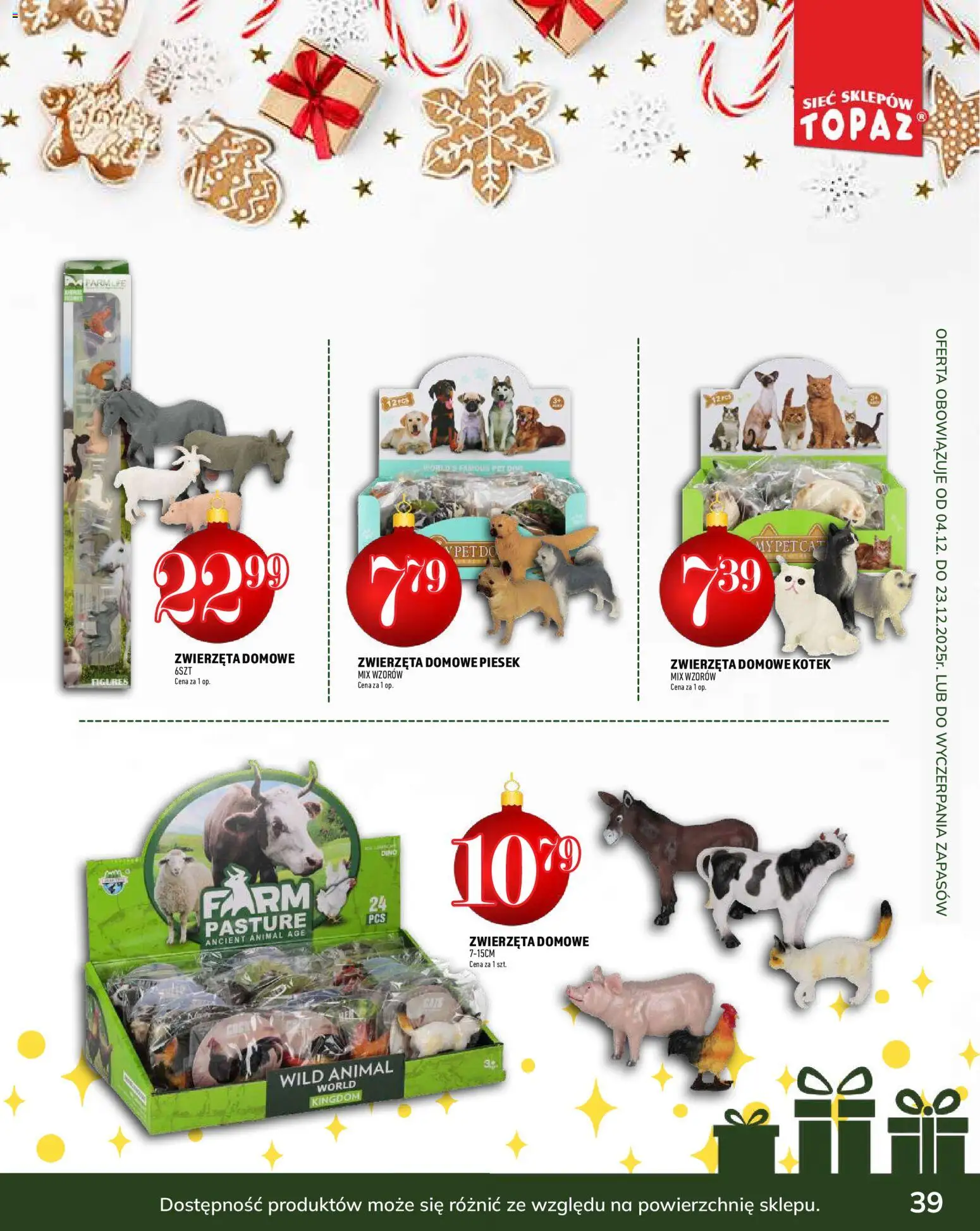 Topaz Gazetka - Podaruj dobre chwile od 04.12.2025 | Strona: 39