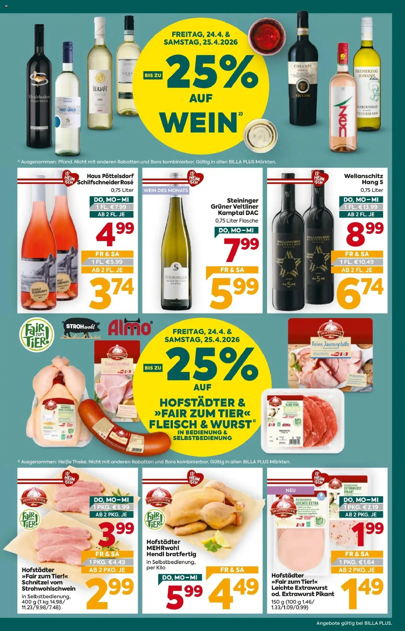 Billa Plus - BILLA PLUS: Flugblatt Oberösterreich gültig ab 22.04.2026 | Seite: 3 | Produkte: Wein
