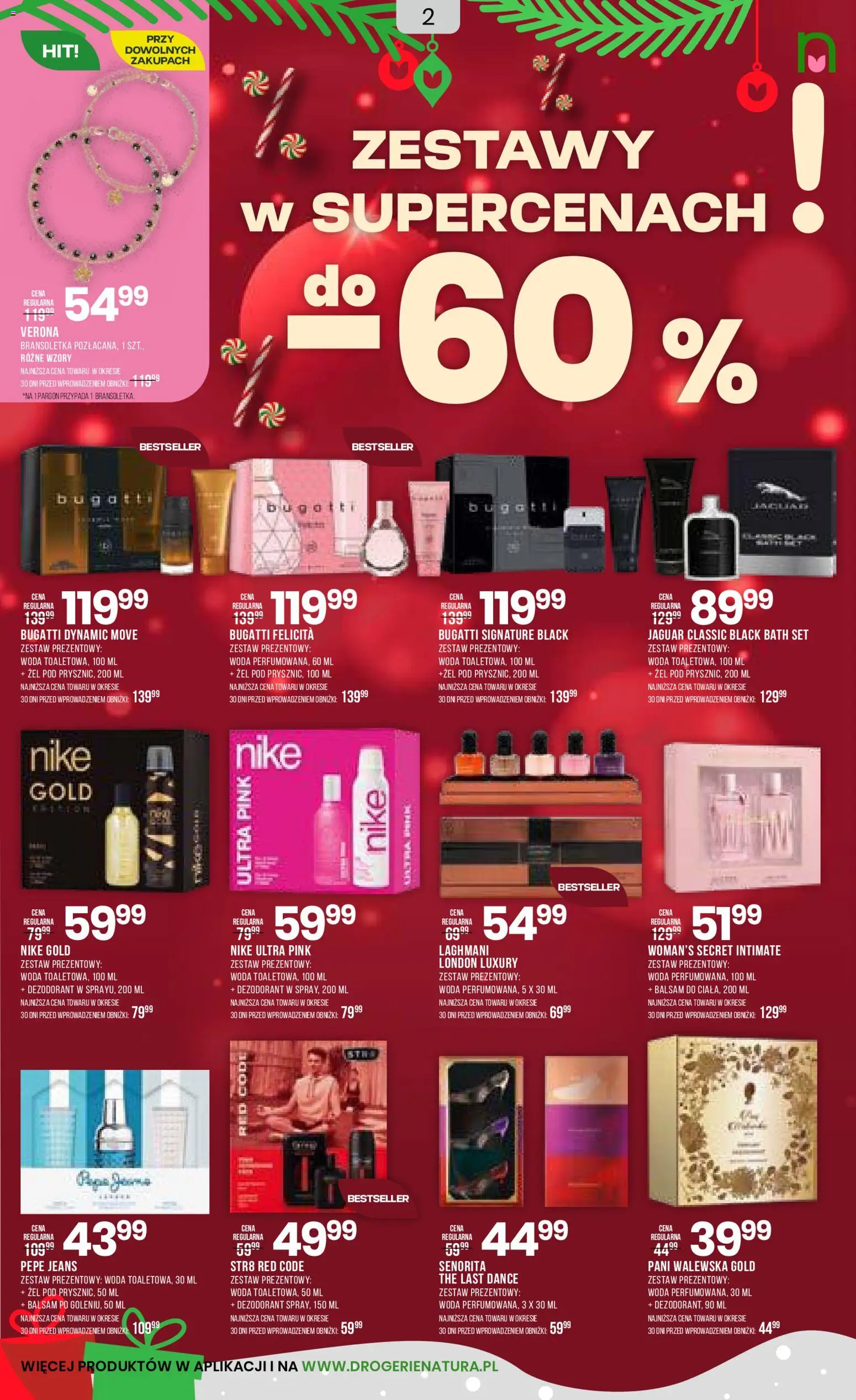 Drogerie Natura Gazetka od 10.12.2025 | Strona: 2 | Produkty: Bransoletka, Dezodorant, Woda