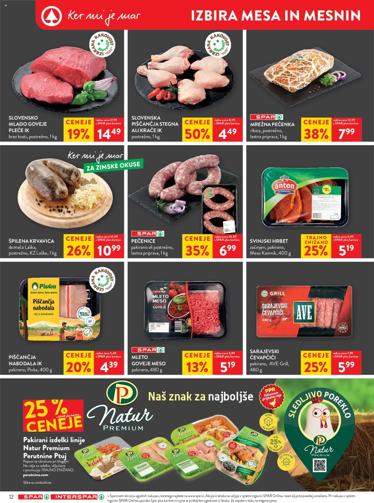 Novi Spar katalog ponudbe – veljaven od 04.03.2026 | Stran: 12 | Izdelki: Čevapčiči, Goveje meso, Bilderrahmen, Grill