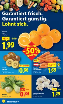 Lidl Flugblatt ab 19.02.2026 gültig | Seite: 36 | Produkte: Kiwi, Orangen