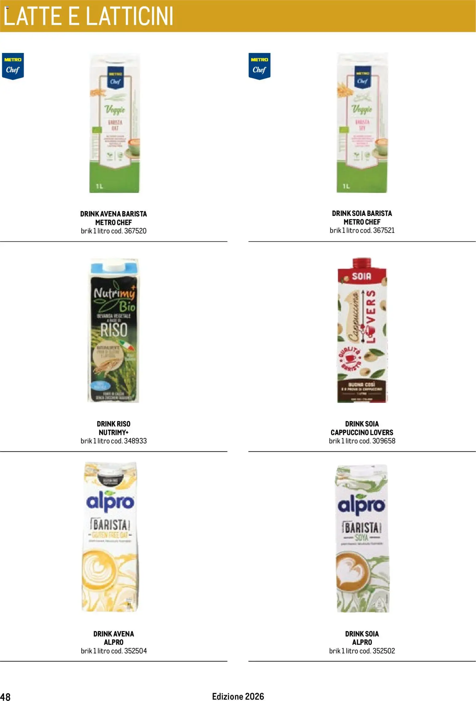 Volantino Metro del 17.10.2025 | Pagina: 48 | Prodotti: Riso, Latte