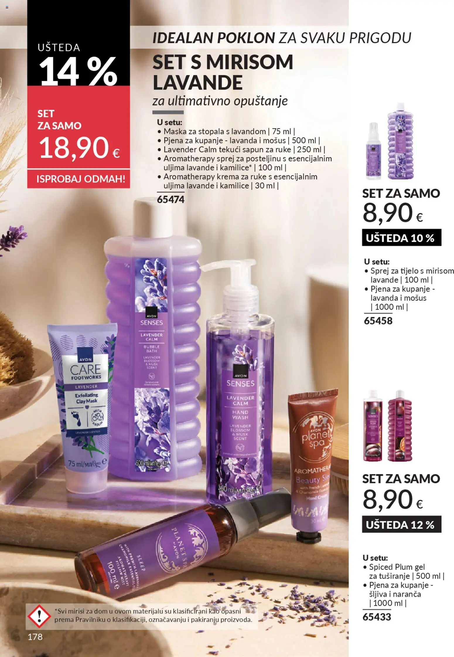 Avon katalog | vrijedi od 01.02.2026 | Stranica: 184 | Proizvodi: Sprej za tijelo, Krema za ruke, Sapun, Šljiva
