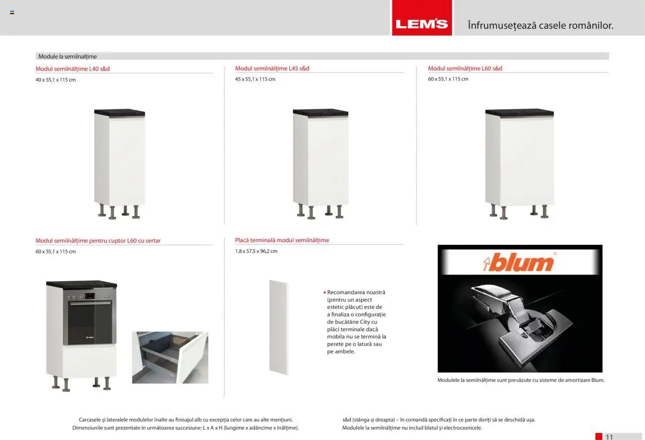 Noul catalog Lem’s – valabil de la 17.11.2023 | Pagină: 11 | Produse: Cuptor, Bucătărie