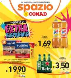 Anteprima del volantino Spazio Conad Extra Risparmio catalogo valido a partire dal 05.08.2025