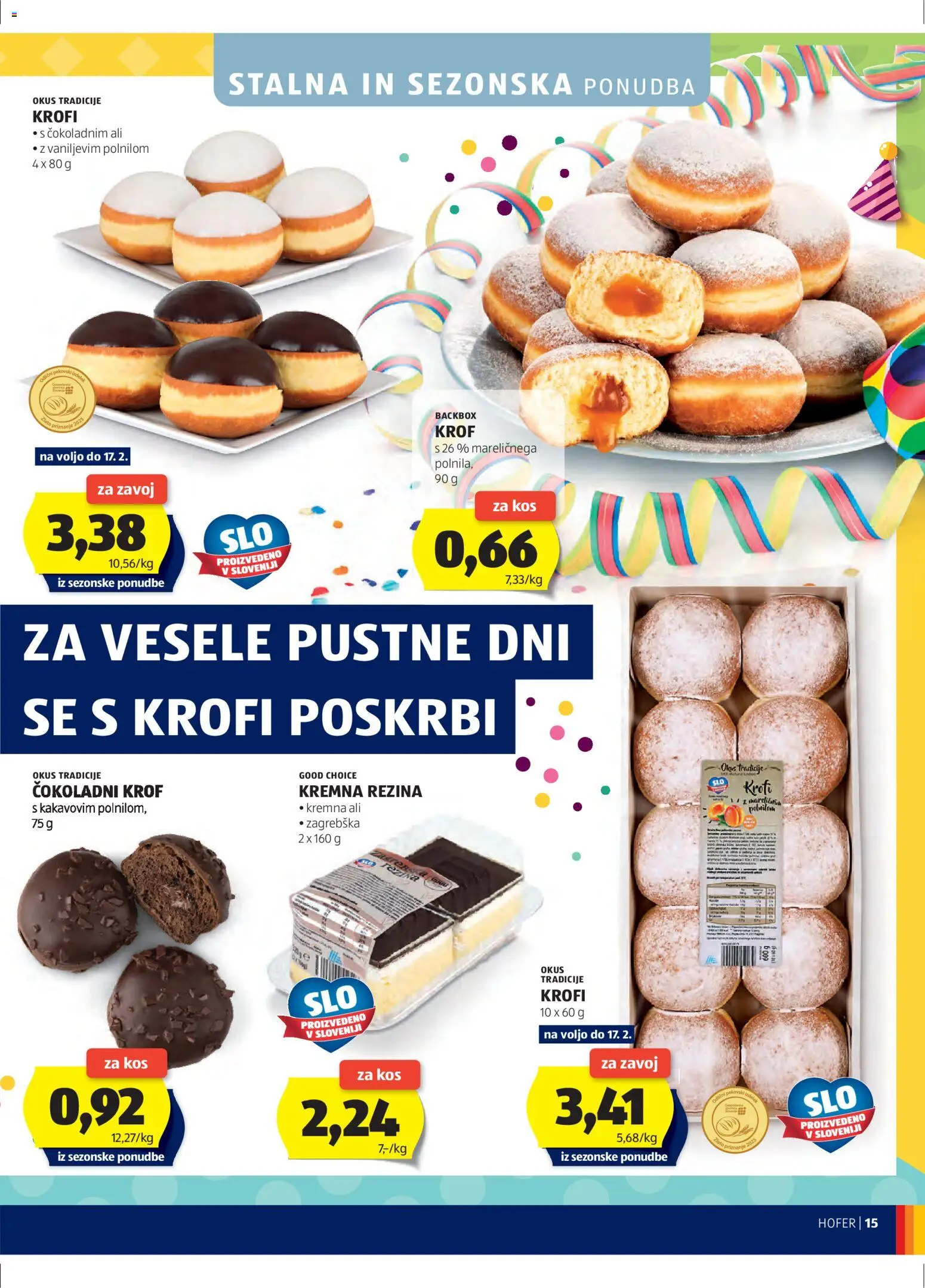 Novi Hofer katalog ponudbe – veljaven od 11.02.2026 | Stran: 15 | Izdelki: Kos