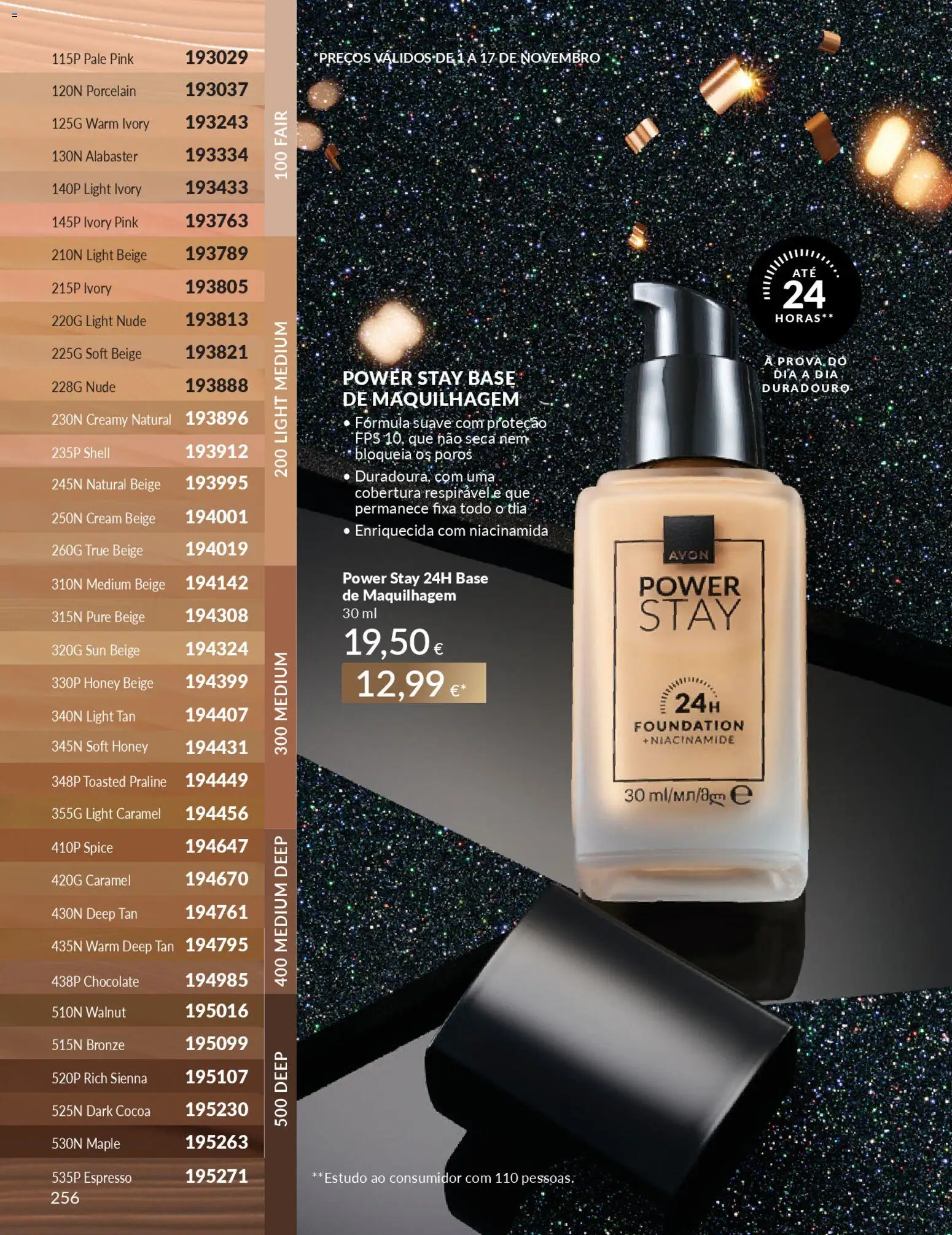 Catálogo Avon Campanha 11 Black Friday │ válido de 01.11.2025 | Página: 256 | Produtos: Maquilhagem, Base, Chocolate