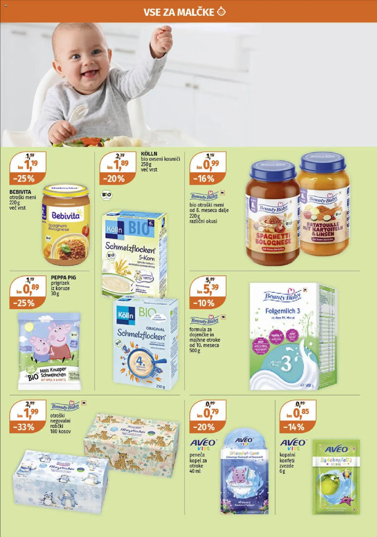 Novi Müller katalog ponudbe – veljaven od 15.12.2025 | Stran: 14 | Izdelki: Kopel, Peneča kopel, Robčki, Kosmici