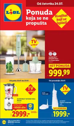 Lidl - katalog od četvrtka - pregled Lidl kataloga - važi od 24.07.2025