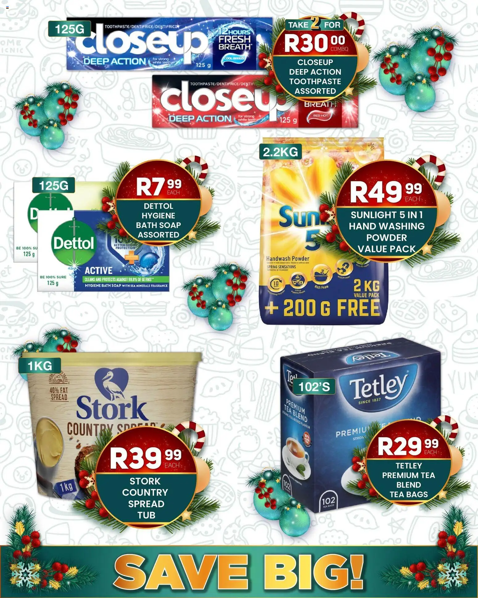 New Take n Pay catalogue – valid from 05.12.2025 | Page: 2 | Products: Handwash, Bath, Fragrance, Tea