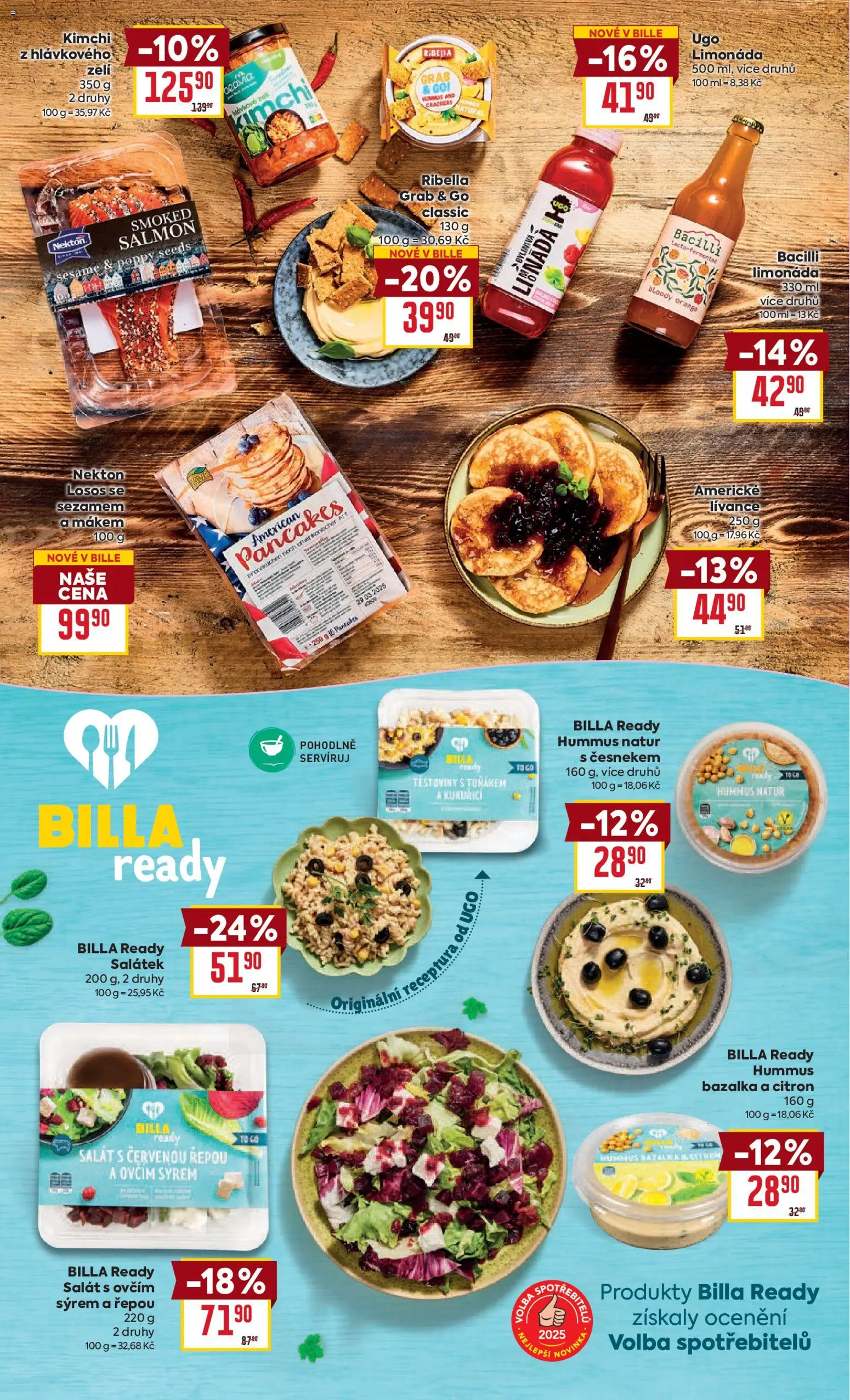 Billa leták - Grilování  od 07.04.2026 | Strana: 14 | Produkty: Hummus, Zelí, Salát, Kimchi