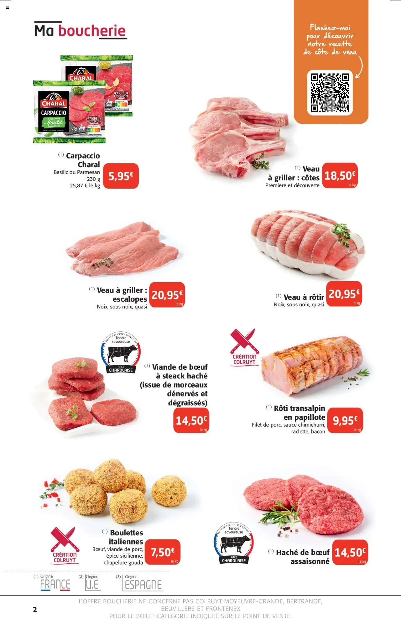  | Page: 2 | Produits: Viande de bœuf, Parmesan, Chapelure, Gouda