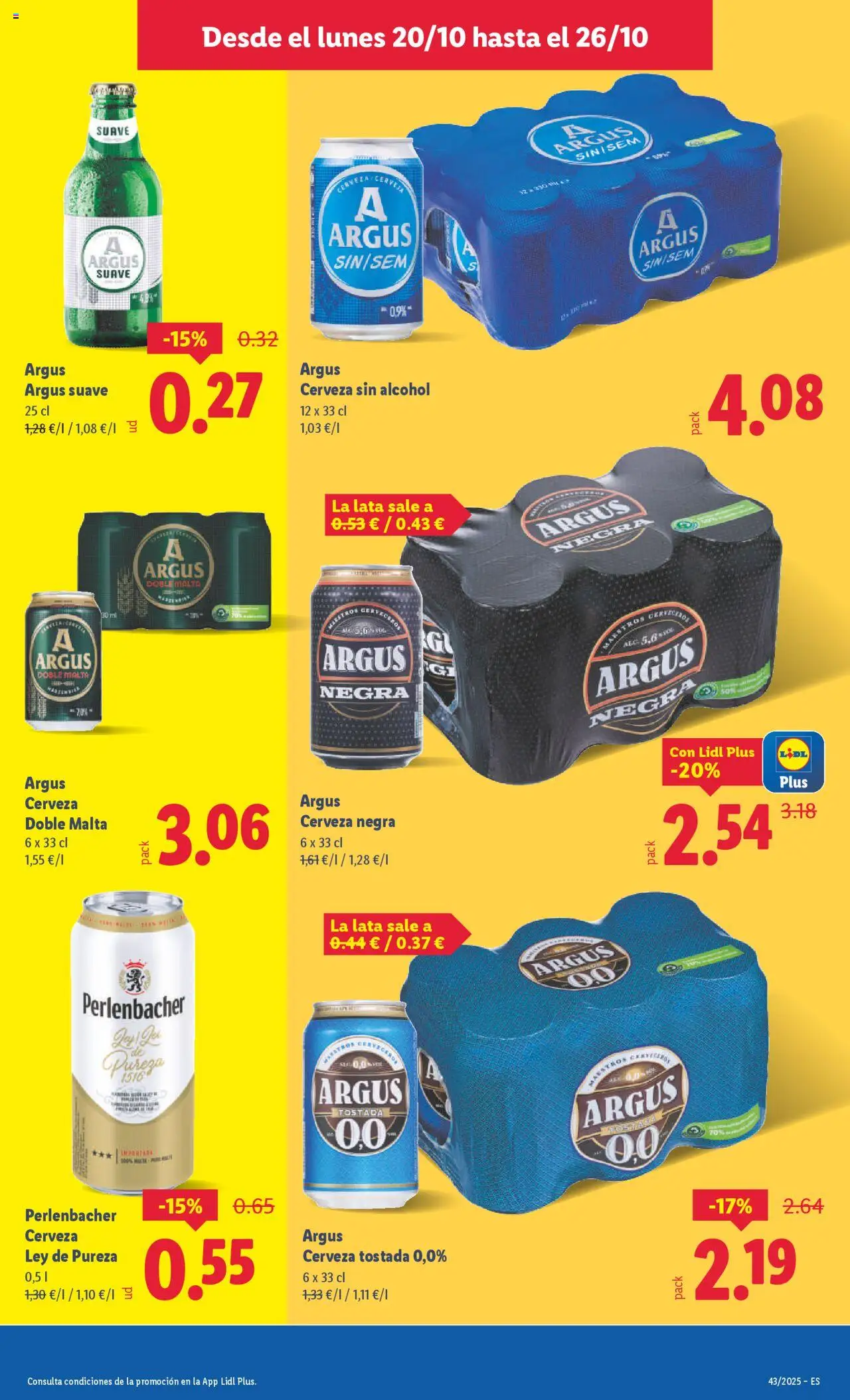 Lidl folleto │ válido desde el 20.10.2025 | Página: 7 | Productos: Cerveza sin alcohol, Cerveza