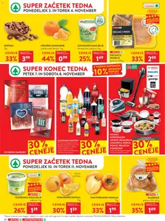Spar katalog akcije – veljaven od 05.11.2025 | Stran: 34 | Izdelki: Pršut, Toast, Mandarine, Zelje