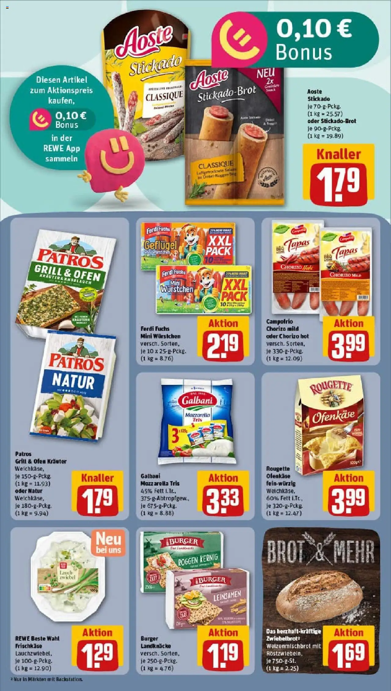Rewe prospekt Dresden	 – gültig ab 07.09.2025 | Seite: 12 | Produkte: Mozzarella, Rougette ofenkase, Patros, Frischkase