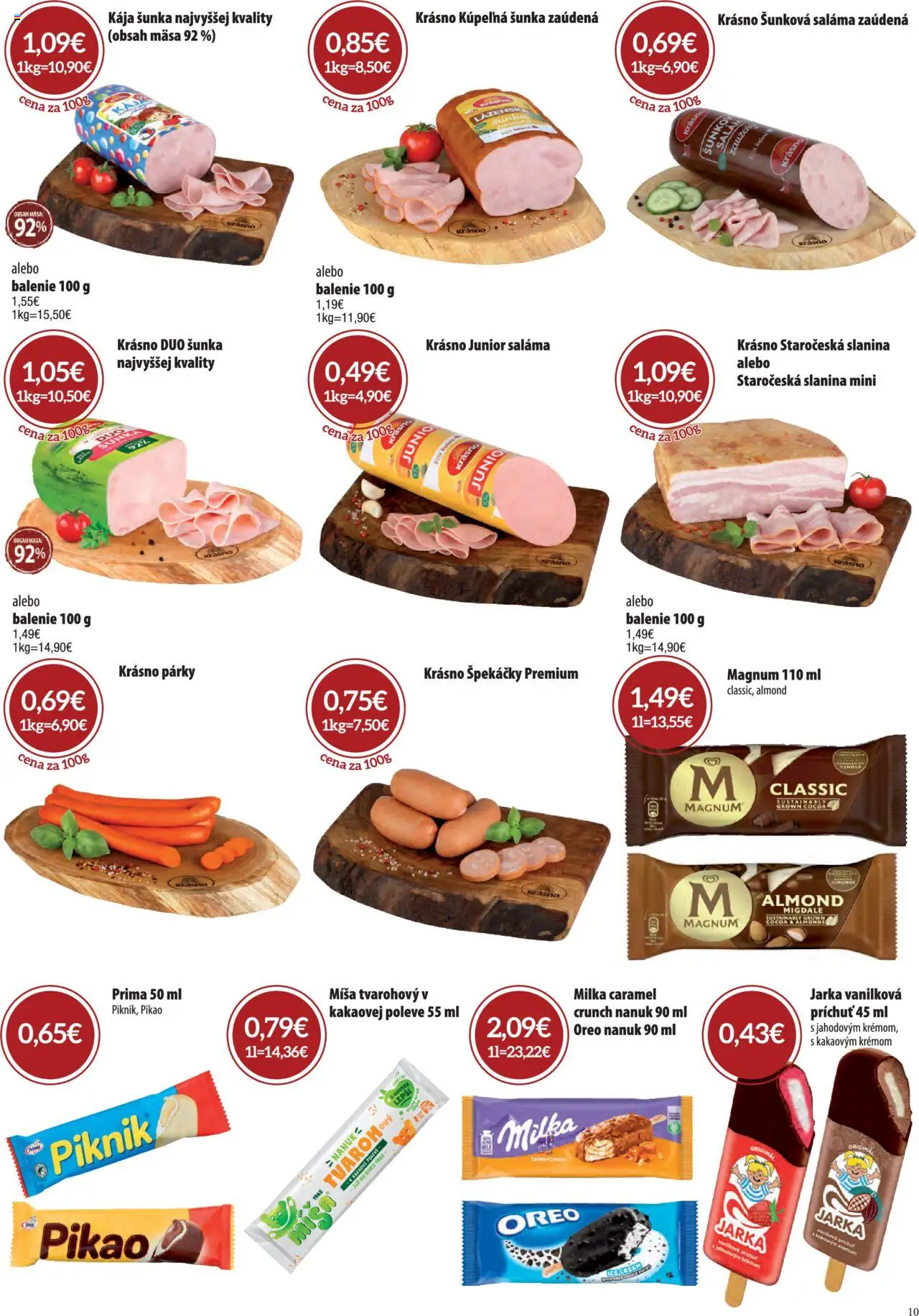 CBA Komfos leták │ platný od 03.07.2025 | Strana: 10 | Produkty: Kúpelňa, Slanina, Nanuk, Magnum