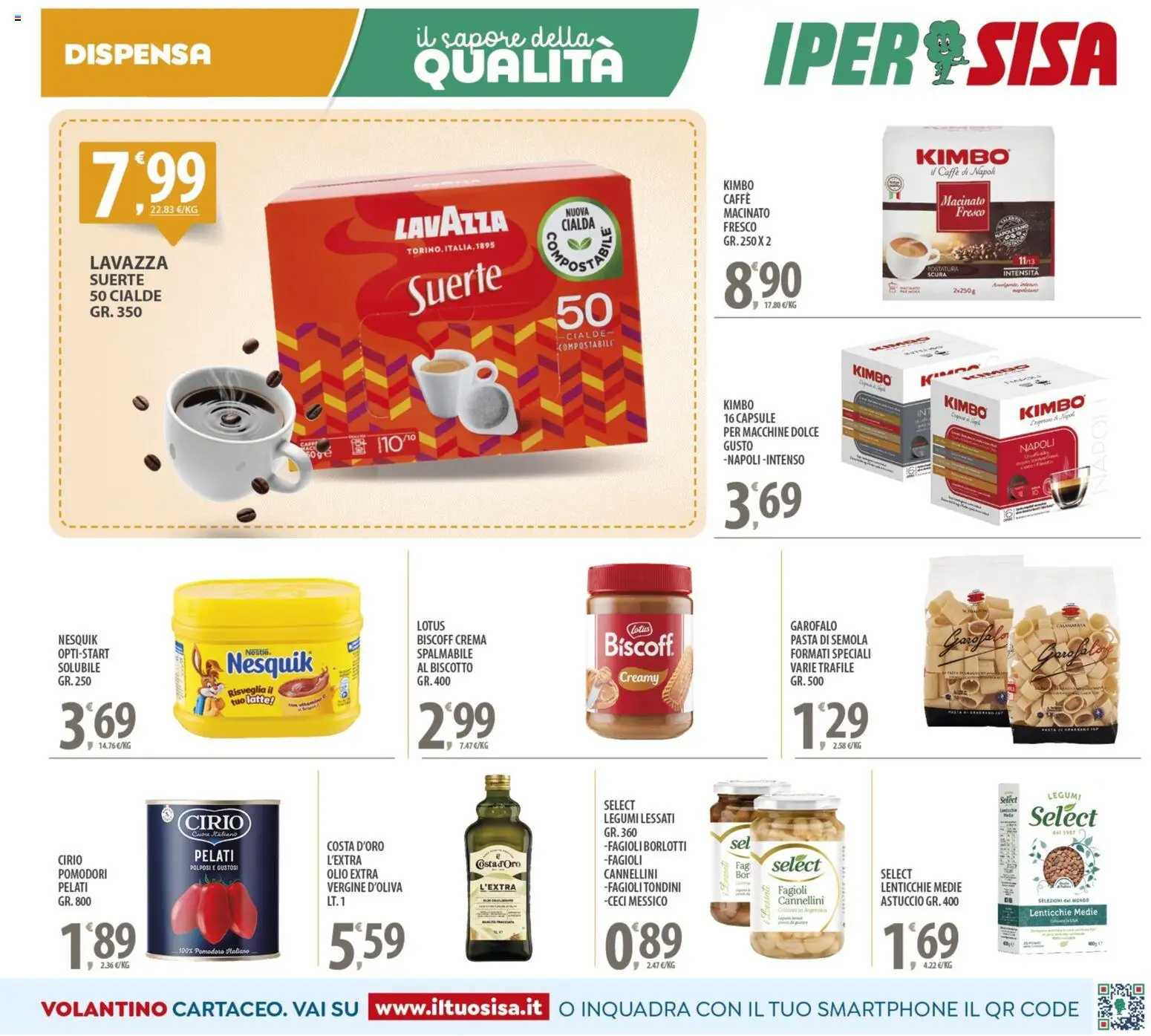 Volantino SISA del 04.11.2025 | Pagina: 13 | Prodotti: Fagioli, Lenticchie, Pomodoro, Macinato