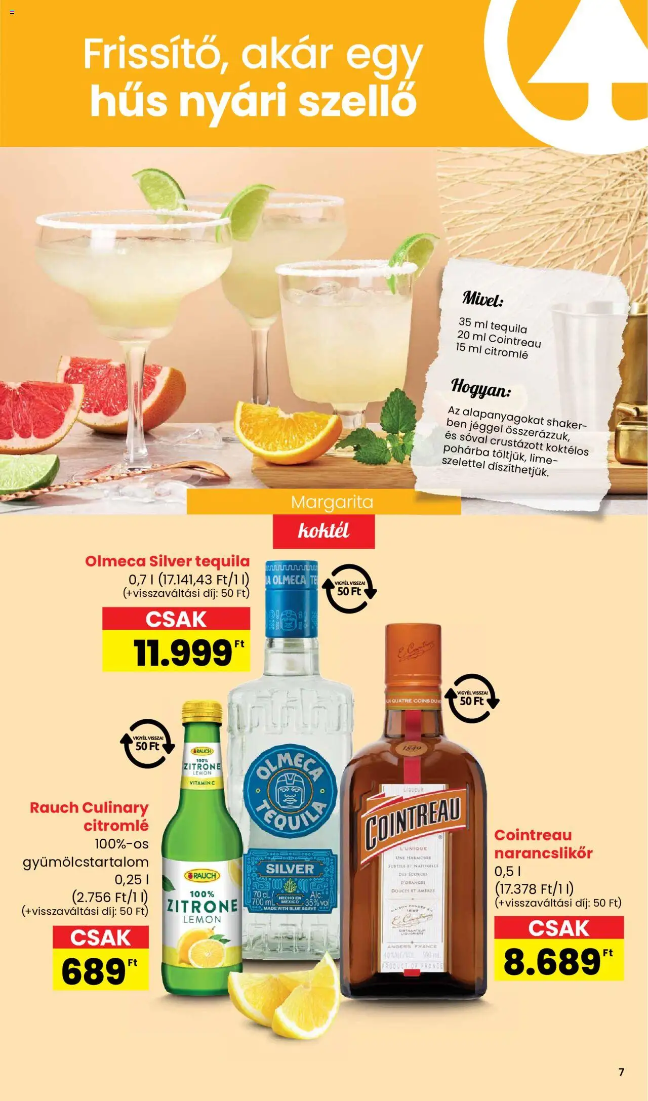 Interspar akciós ujság - amely érvényes a következő dátumtól: 26.06.2025 | Oldal: 7 | Termékek: Lime, Hús, Tequila