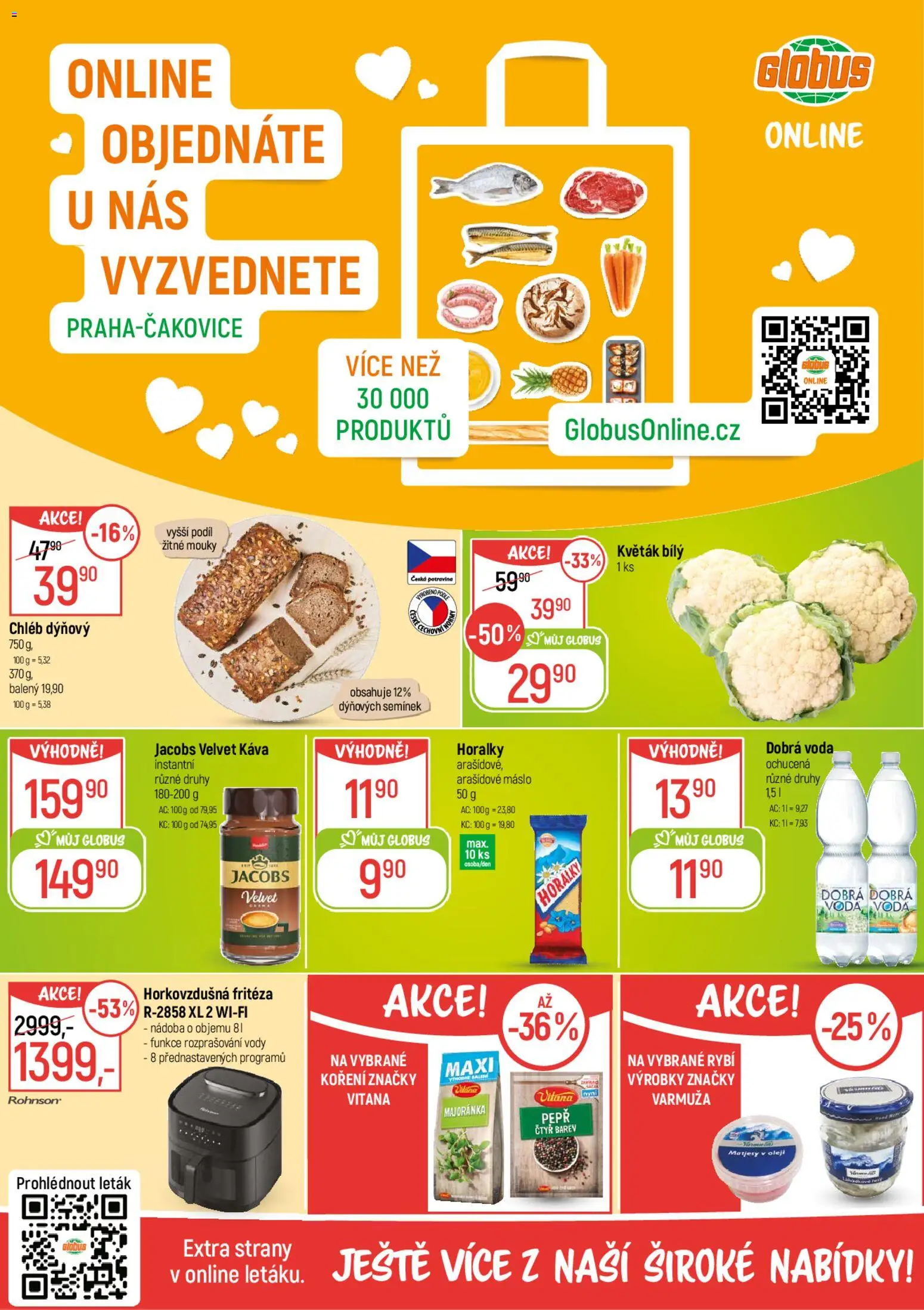 Globus leták od 18.02.2026 | Strana: 2 | Produkty: Arašídové máslo, Káva, Fritéza, Horkovzdušná fritéza