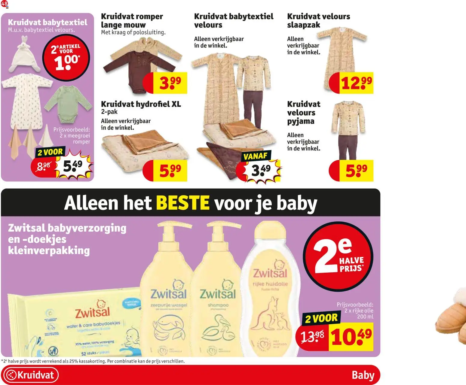 {H1} | Pagina: 56 | Producten: Babydoekjes, Kan, Olie, Pyjama